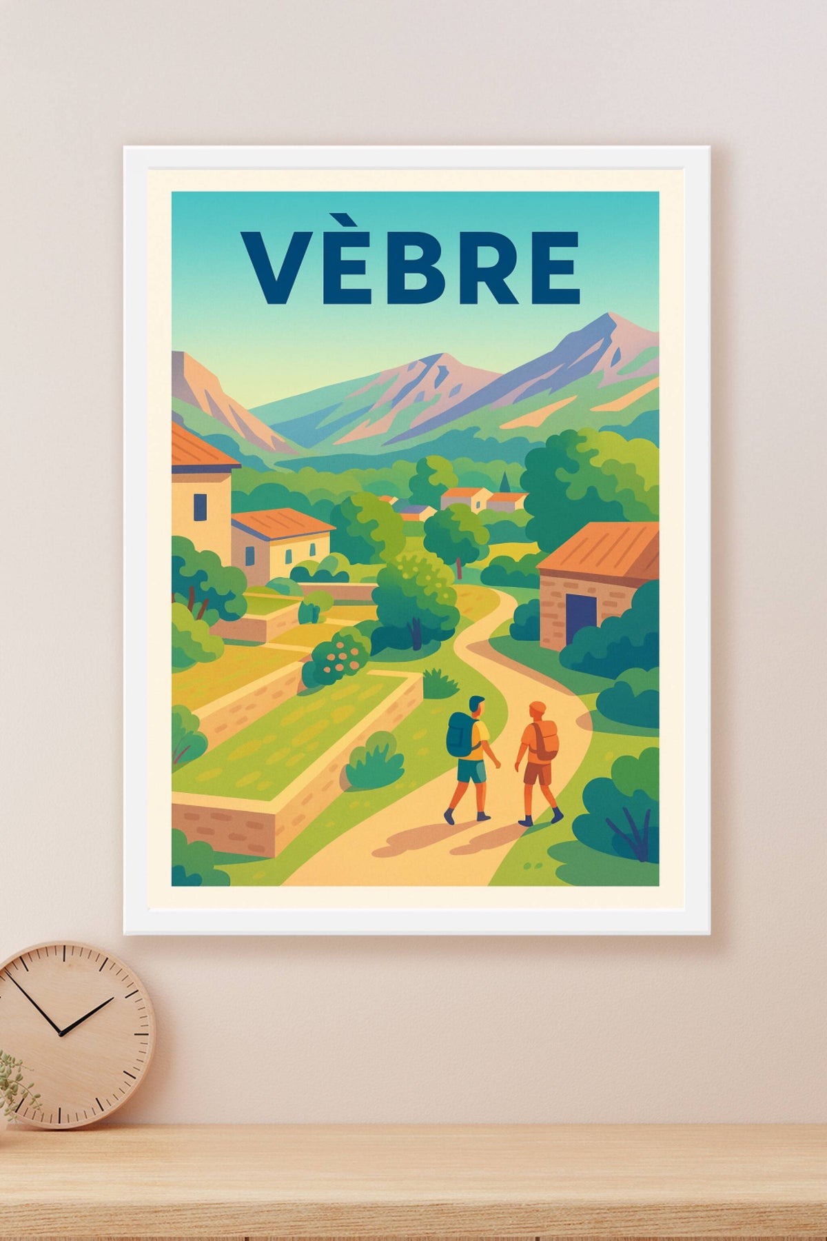 Affiche Vèbre — Échappée nature au cœur des montagnes · poster d'art de Vèbre