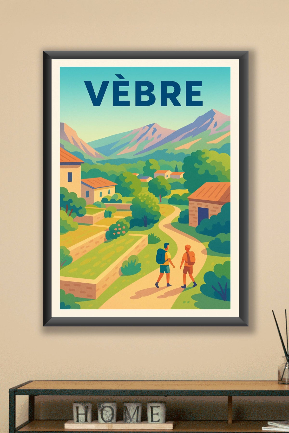 Affiche Vèbre — Échappée nature au cœur des montagnes · poster d'art de Vèbre