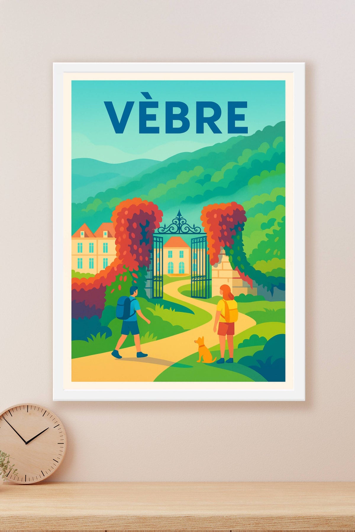 Affiche Vèbre — Escapade Nature et Charme · poster d'art de Vèbre