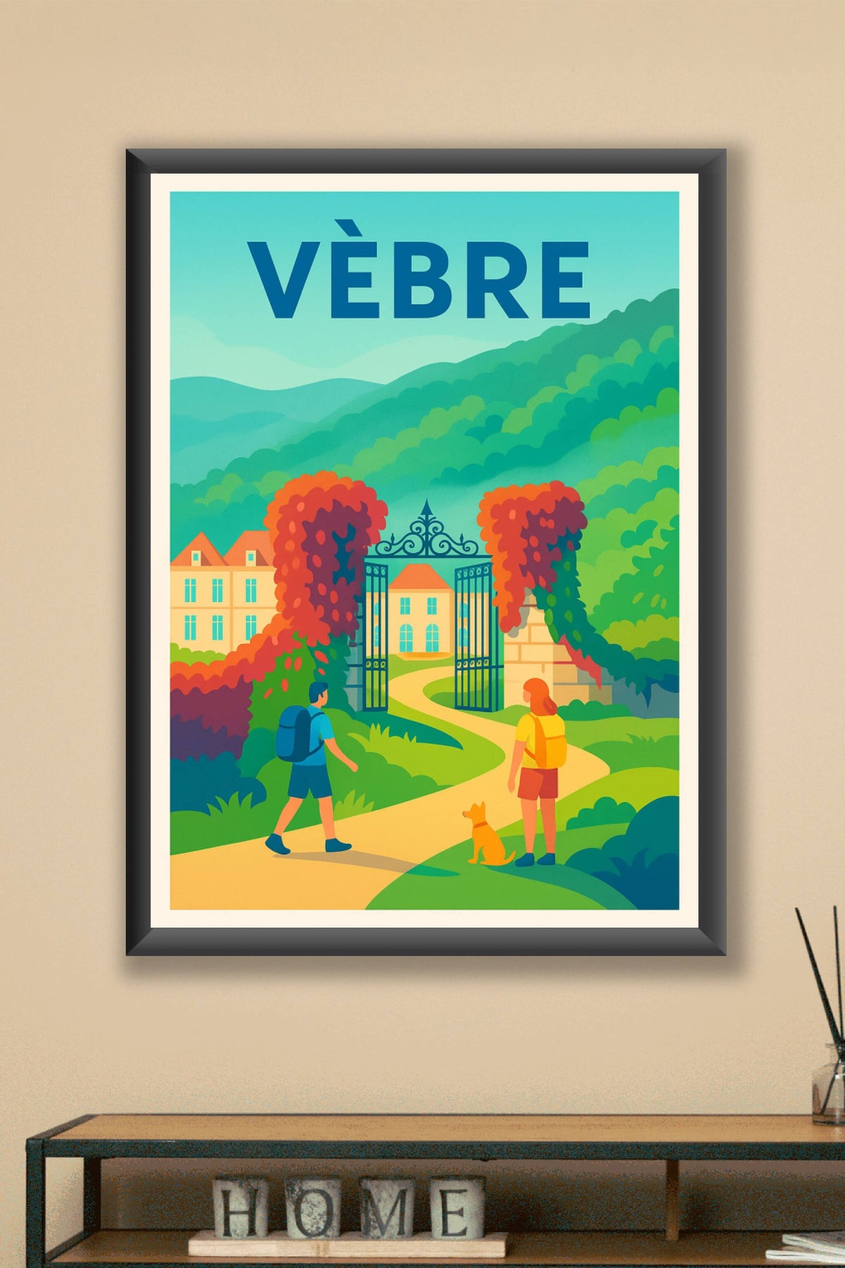 Affiche Vèbre — Escapade Nature et Charme · poster d'art de Vèbre