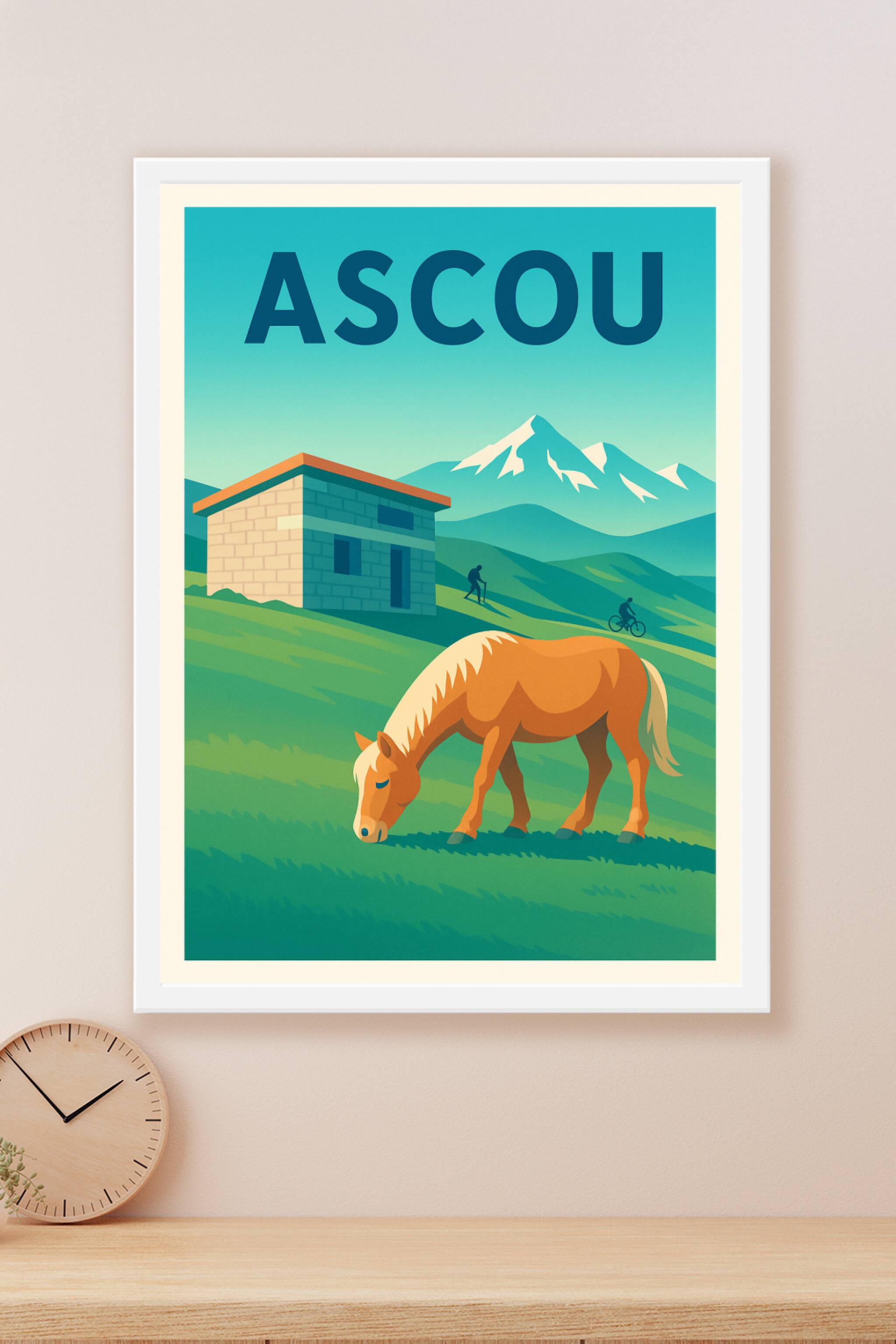 Affiche Ascou — Sérénité en montagne · poster d'art de Ascou