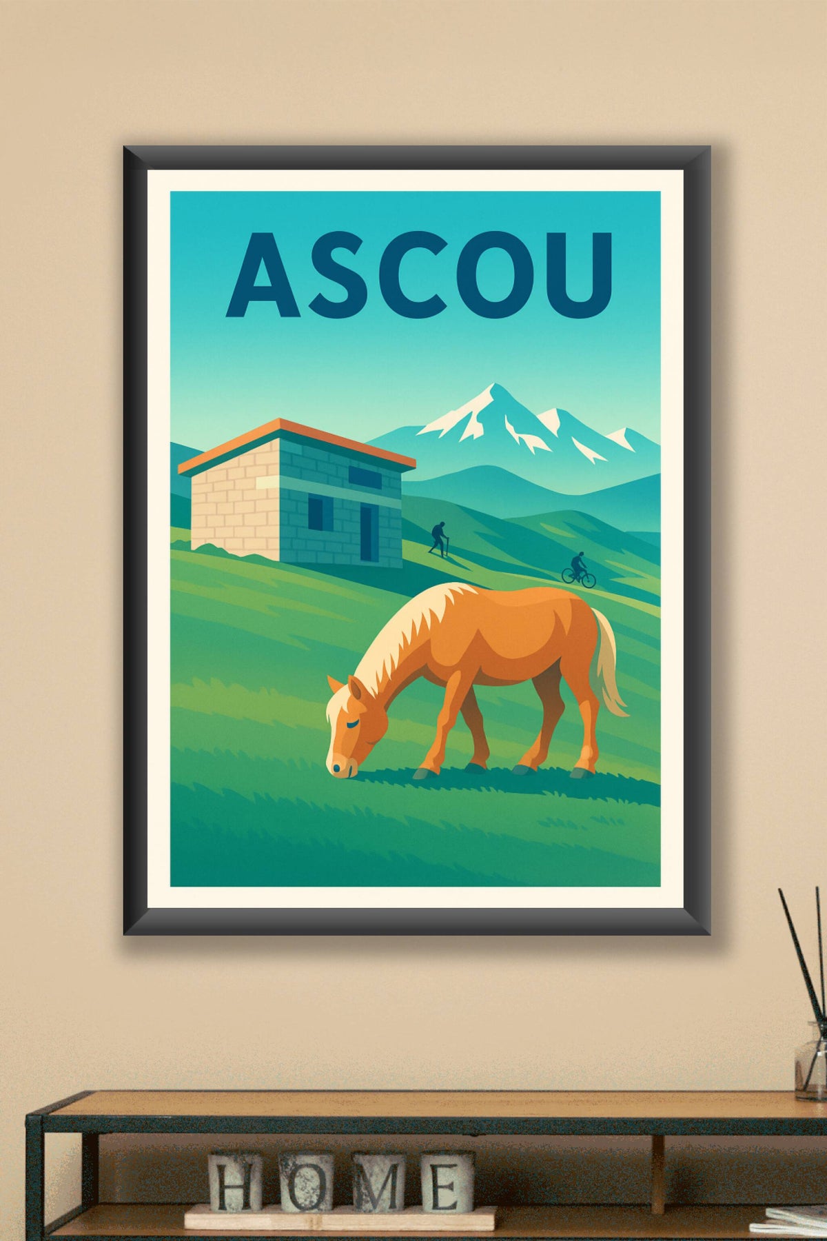 Affiche Ascou — Sérénité en montagne · poster d'art de Ascou