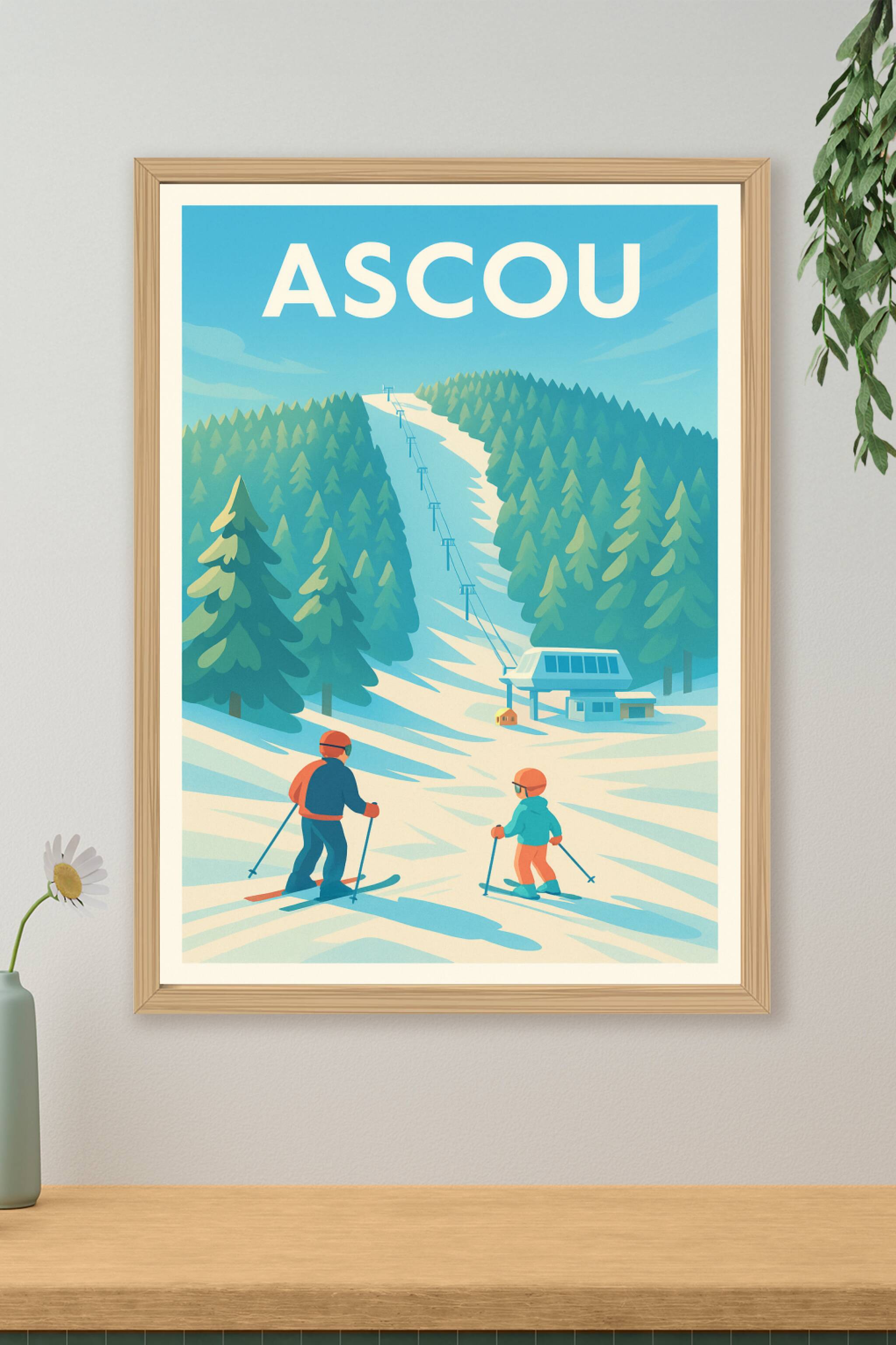 Affiche de Ascou - Évasion hivernale en montagne
