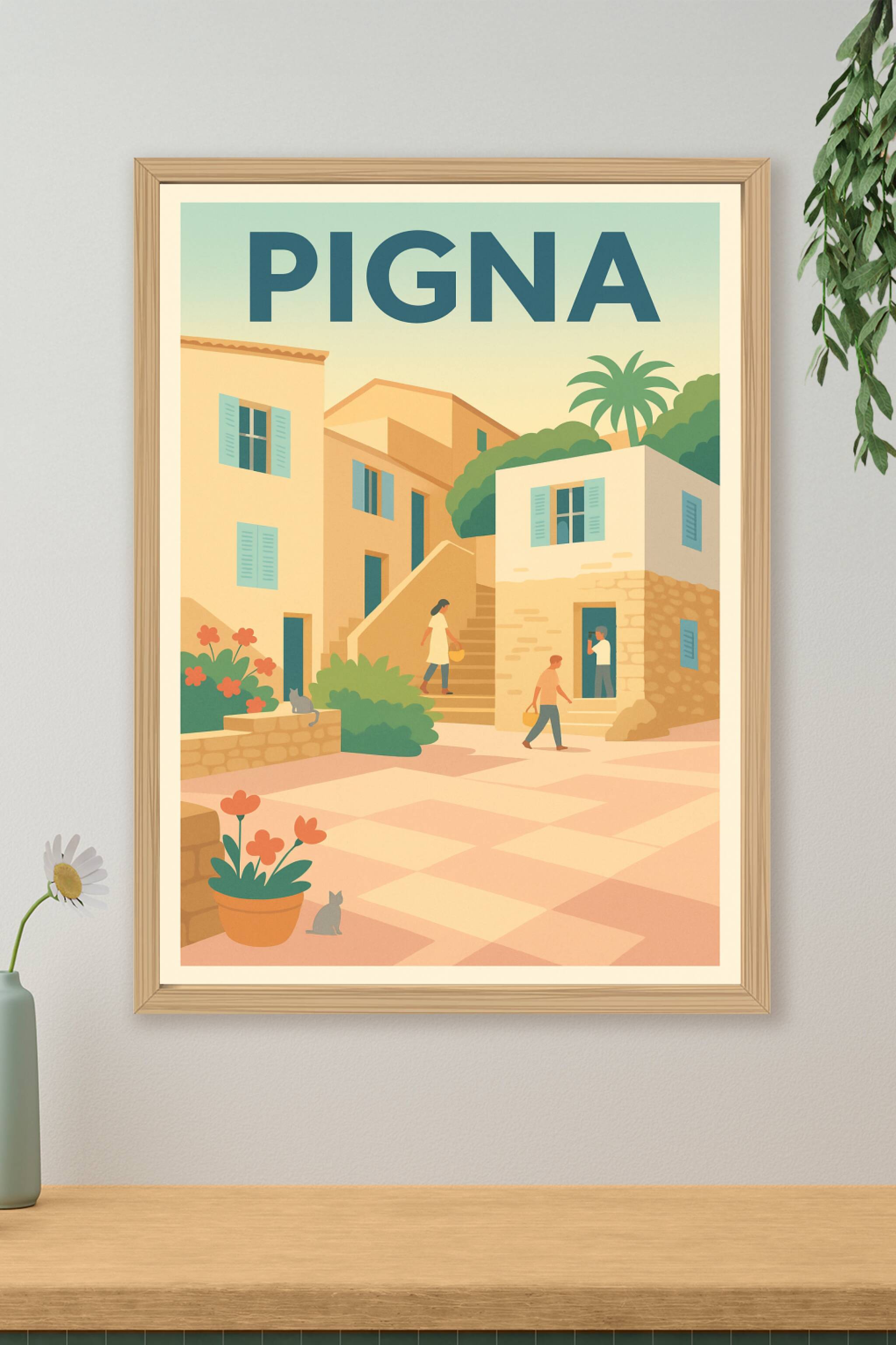 Affiche de Pigna - Charme Méditerranéen en Douceur