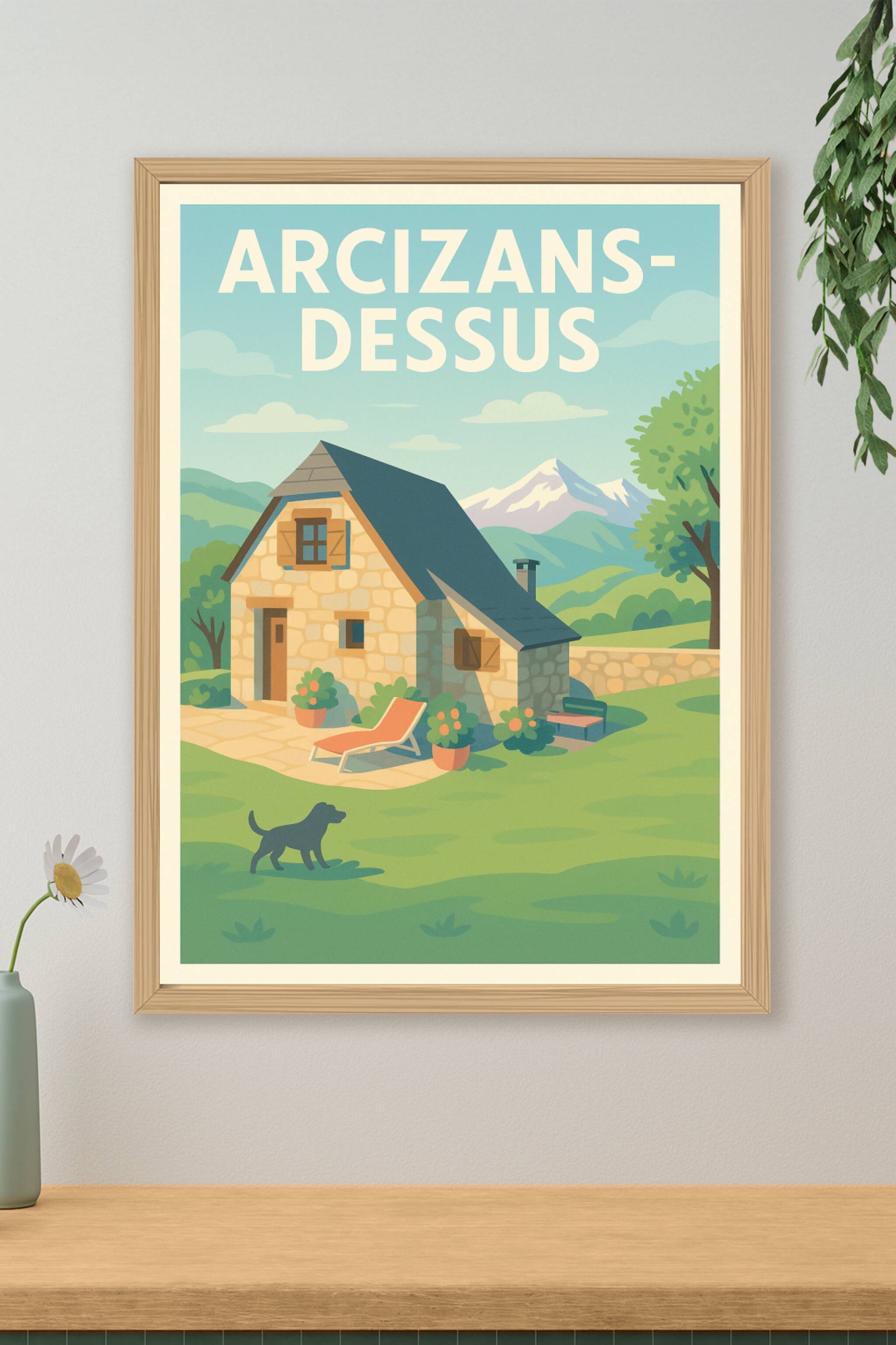 Affiche de Arcizans-Dessus - Charme paisible des Pyrénées