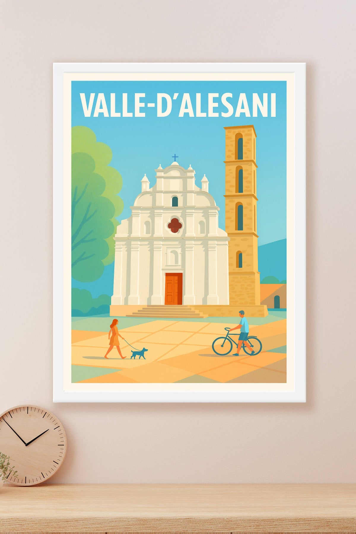 Affiche Valle-d'Alesani — Charme et sérénité en Corse · poster d'art de Valle-d'Alesani