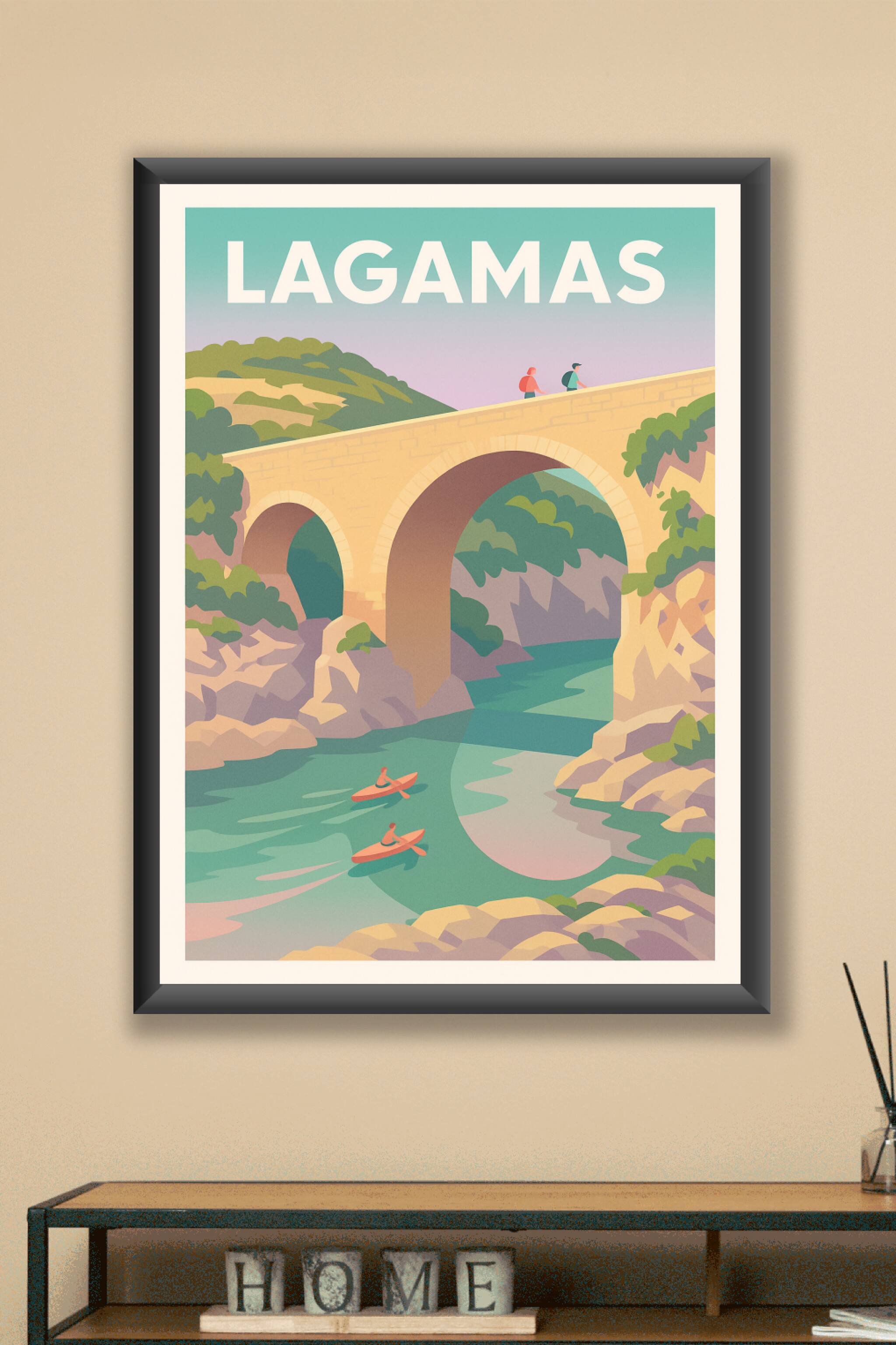 Affiche Lagamas — Évasion et nature sauvage · poster d'art de Lagamas