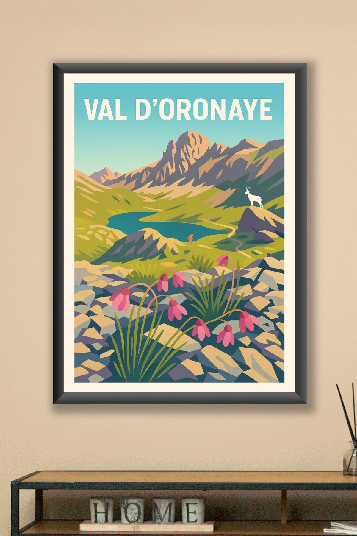 Affiche Val d'Oronaye — Évasion Alpine Authentique · poster d'art de Val d'Oronaye