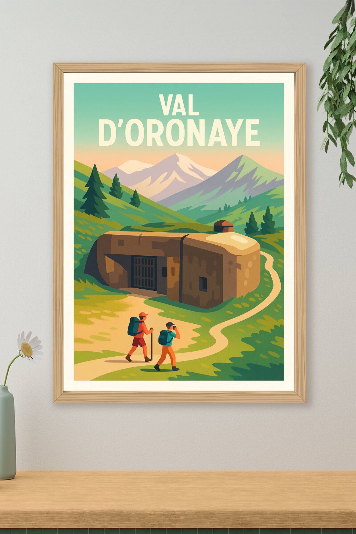 Affiche Val d'Oronaye — Évasion nature et patrimoine · poster d'art de Val d'Oronaye