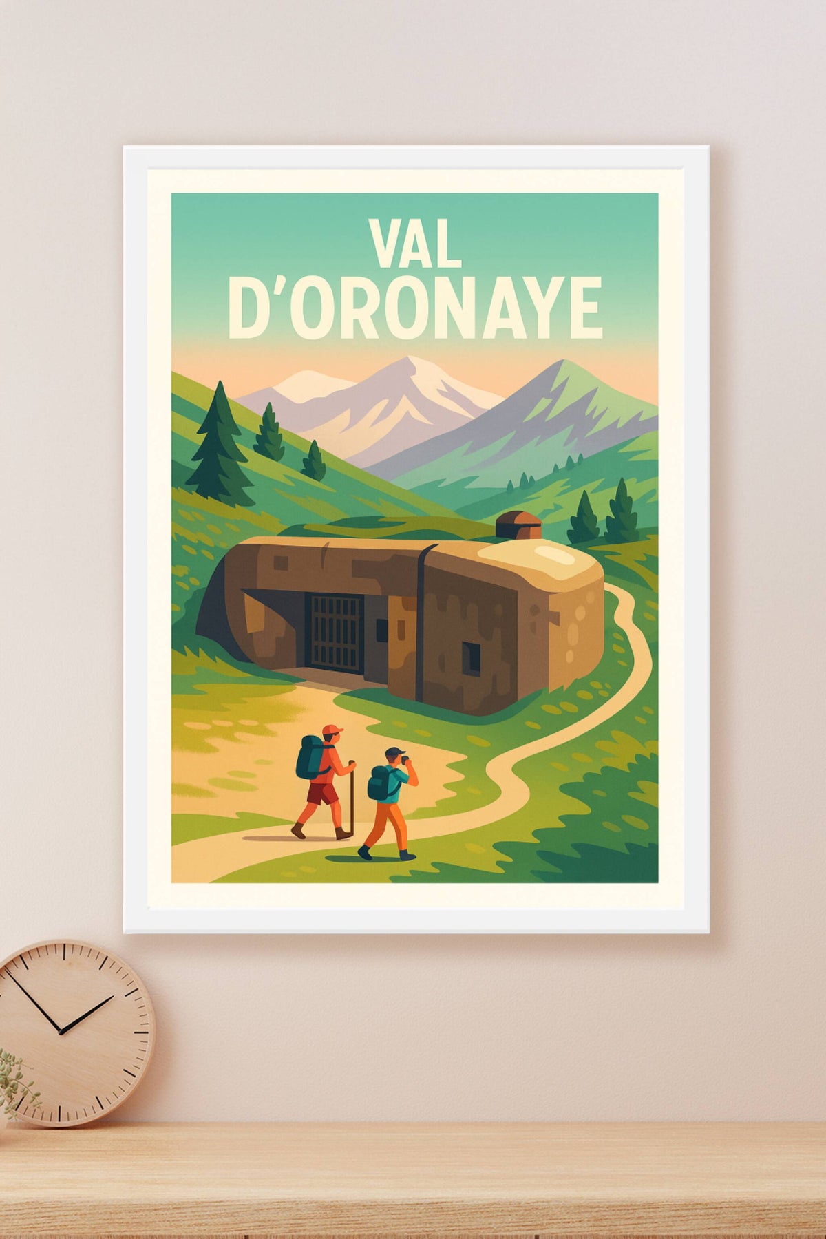 Affiche Val d'Oronaye — Évasion nature et patrimoine · poster d'art de Val d'Oronaye
