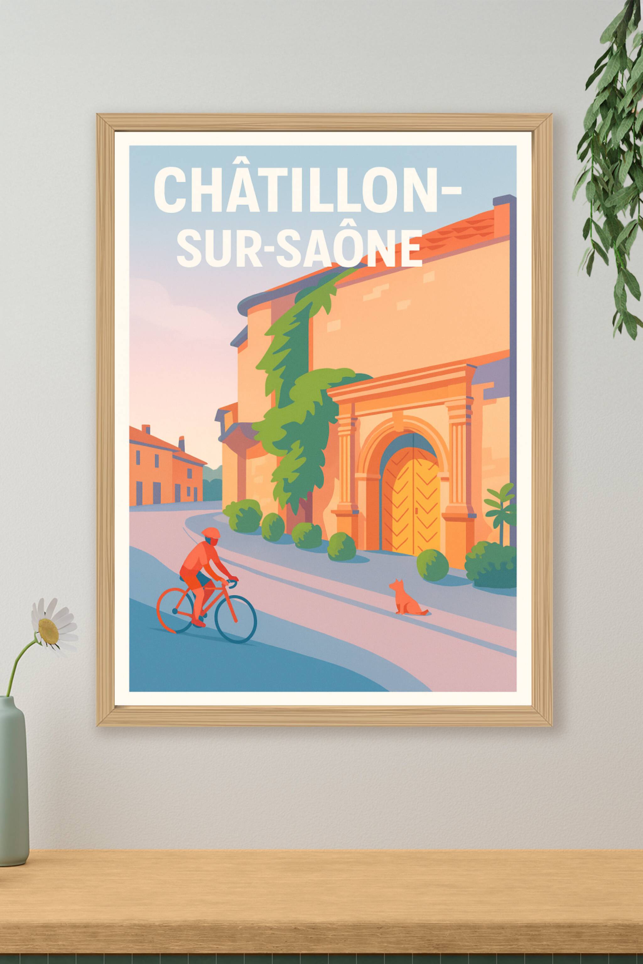 Affiche de Châtillon-sur-Saône - Charme et sérénité en Lorraine