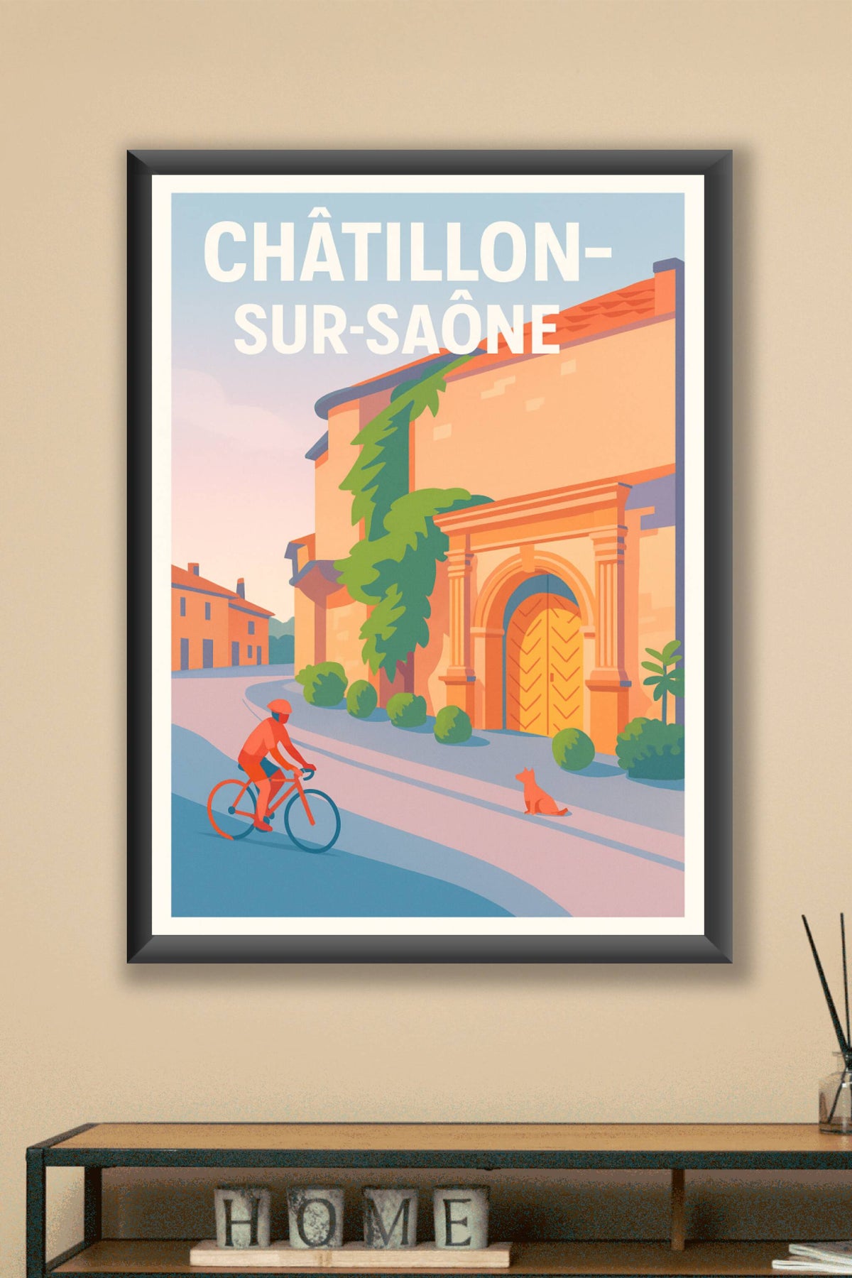 Affiche Châtillon-sur-Saône — Charme et sérénité en Lorraine · poster d'art de Châtillon-sur-Saône