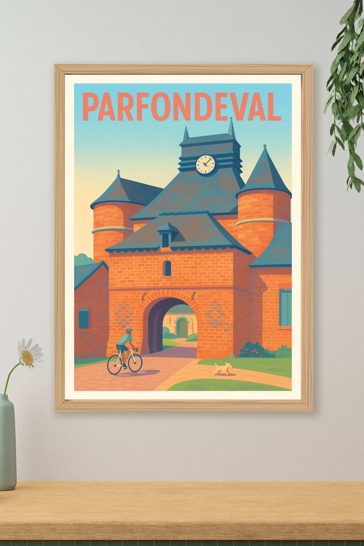 Affiche Parfondeval — Voyage au cœur d'un village de caractère · poster d'art de Parfondeval