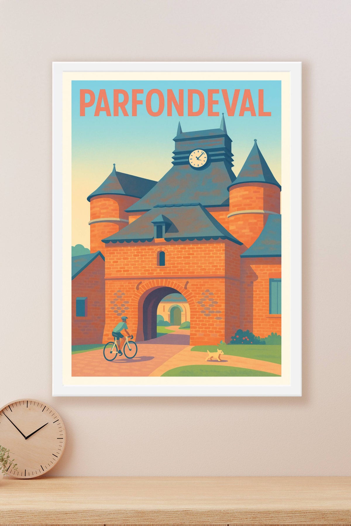 Affiche Parfondeval — Voyage au cœur d'un village de caractère · poster d'art de Parfondeval