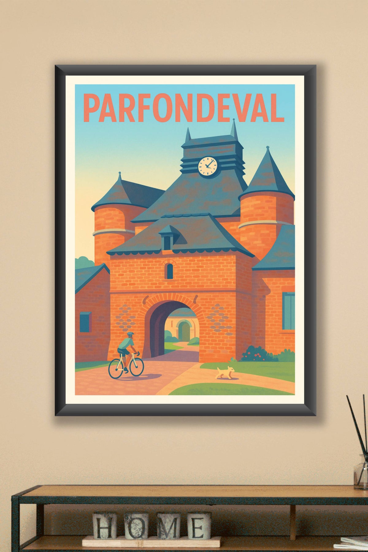 Affiche Parfondeval — Voyage au cœur d'un village de caractère · poster d'art de Parfondeval