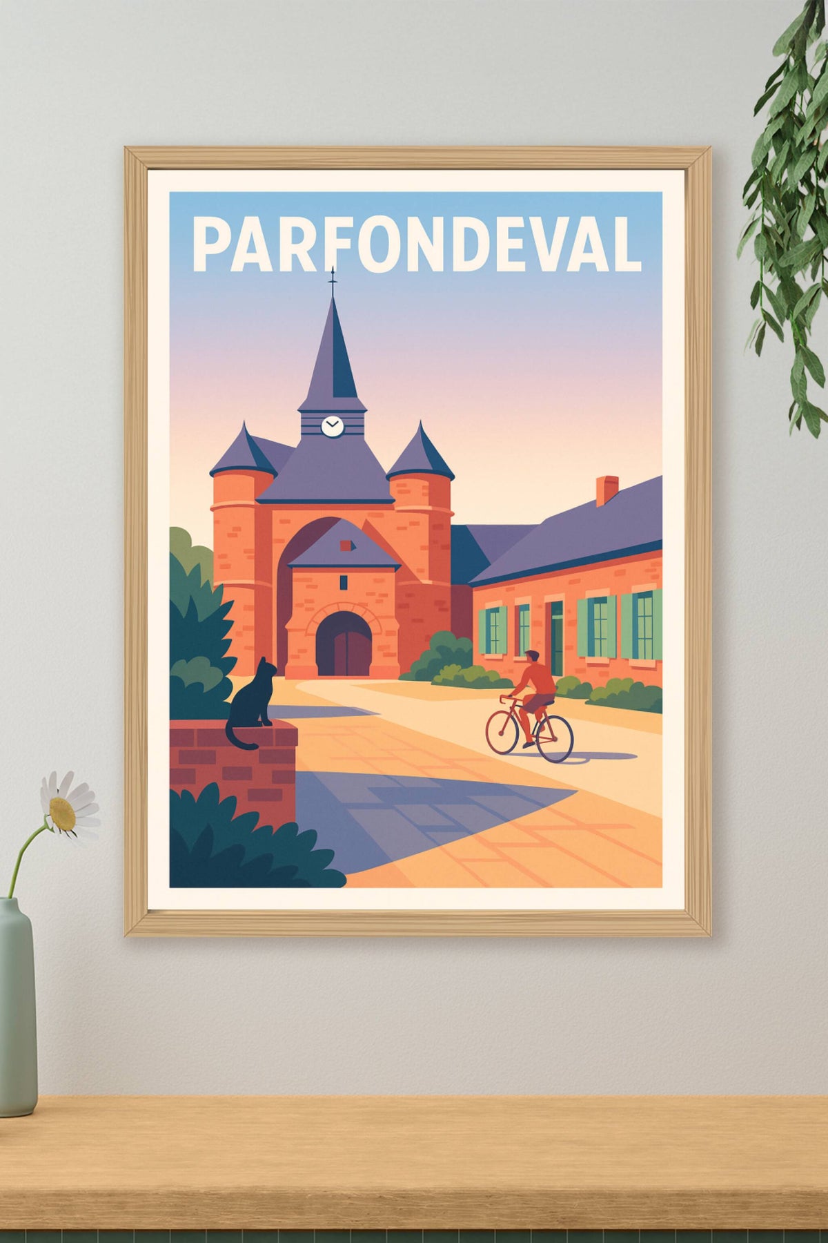 Affiche Parfondeval — Charme et Sérénité à la Campagne · poster d'art de Parfondeval