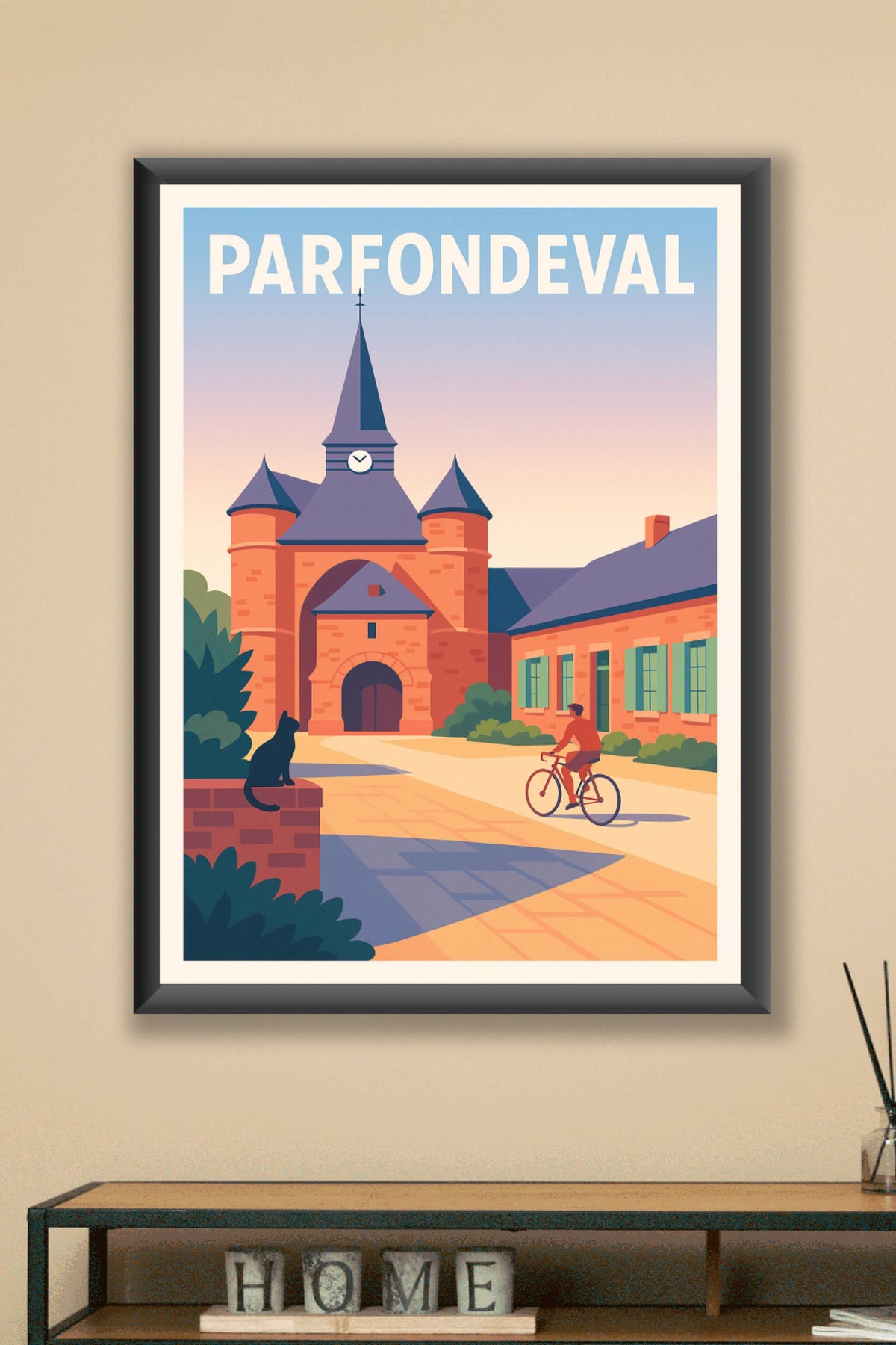 Affiche Parfondeval — Charme et Sérénité à la Campagne · poster d'art de Parfondeval
