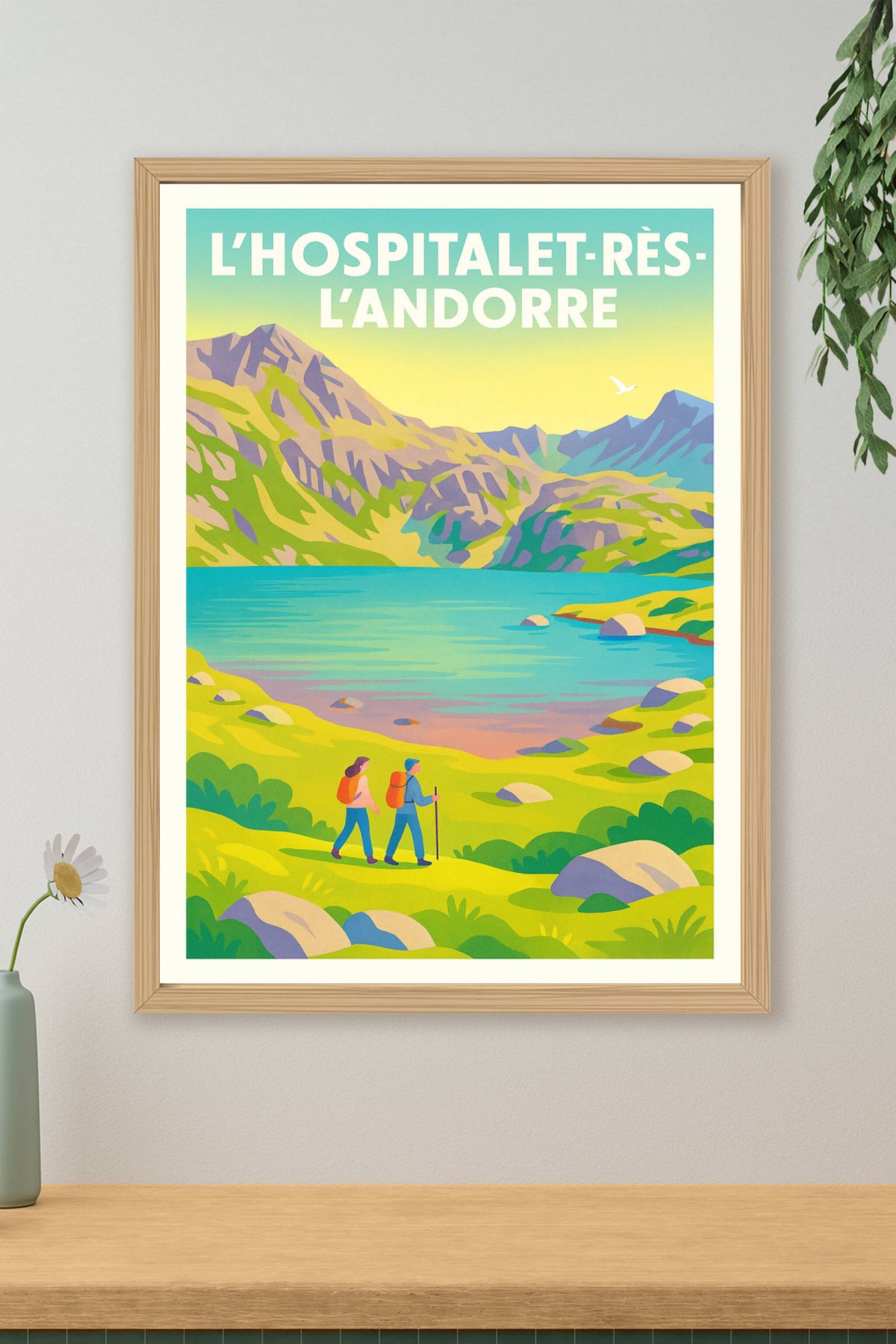 Affiche L'Hospitalet-près-l'Andorre — Évasion Nature en Montagne · poster d'art de L'Hospitalet-près-l'Andorre