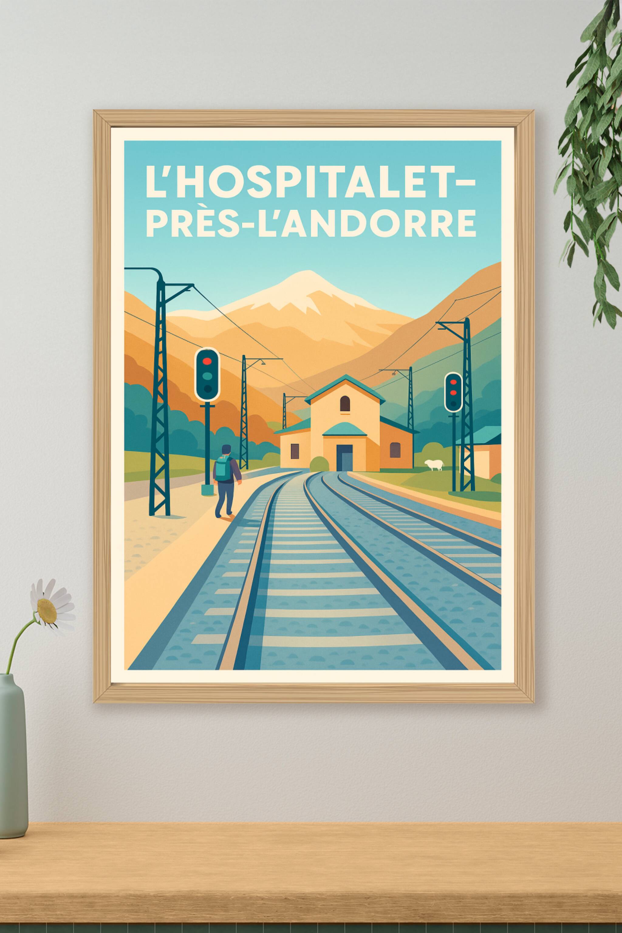 Affiche de L'Hospitalet-près-l'Andorre - Charme montagnard et voyage tranquille