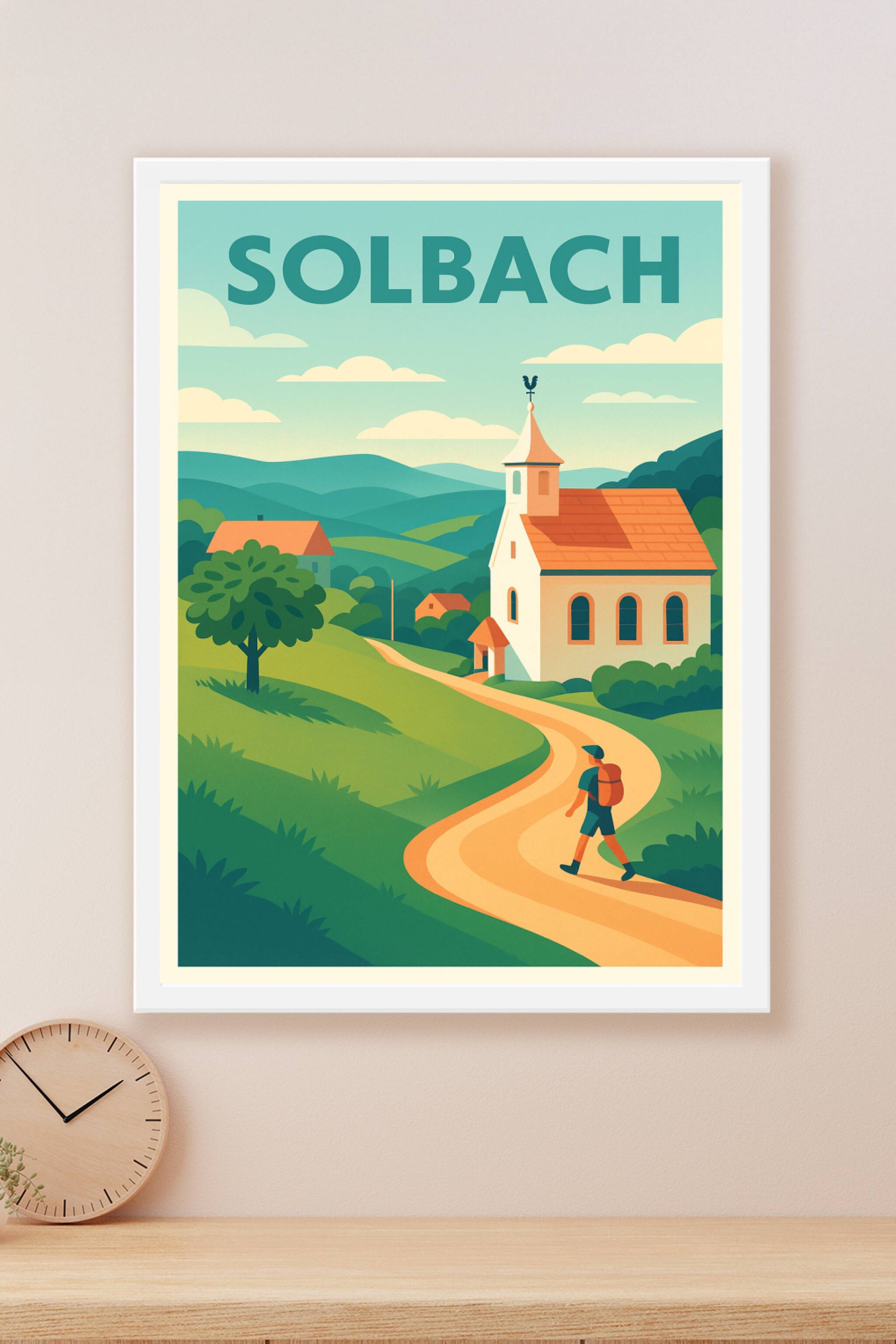 Affiche Solbach — Escapade bucolique au cœur des Vosges · poster d'art de Solbach