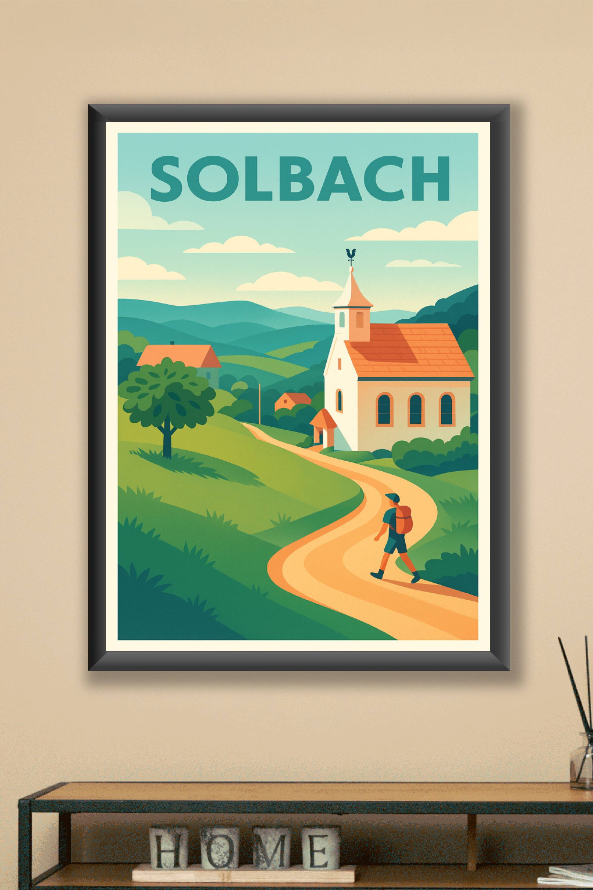 Affiche Solbach — Escapade bucolique au cœur des Vosges · poster d'art de Solbach