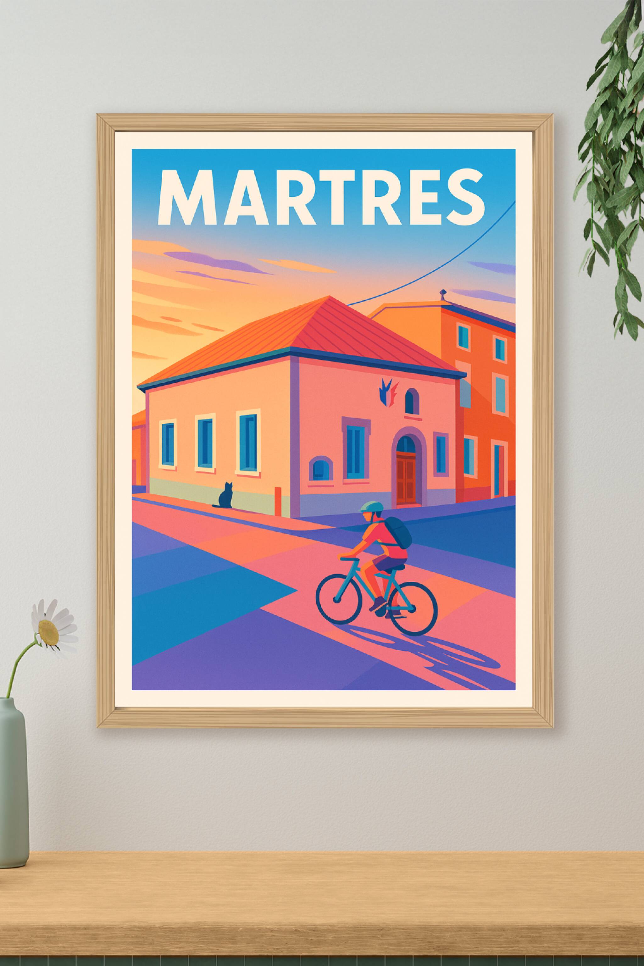 Affiche Martres — Un souffle de sérénité au coucher du soleil · poster d'art de Martres