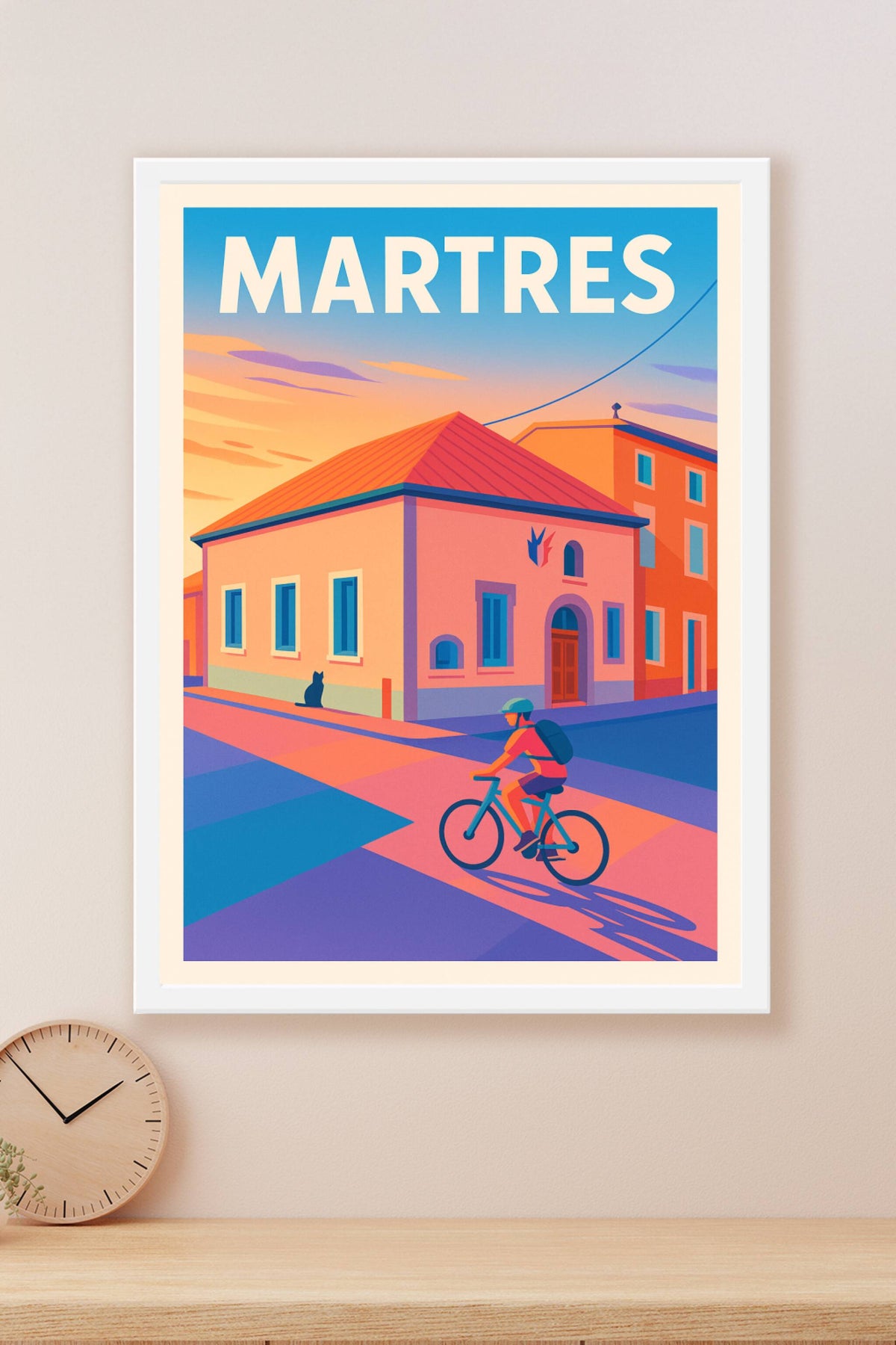 Affiche Martres — Un souffle de sérénité au coucher du soleil · poster d'art de Martres