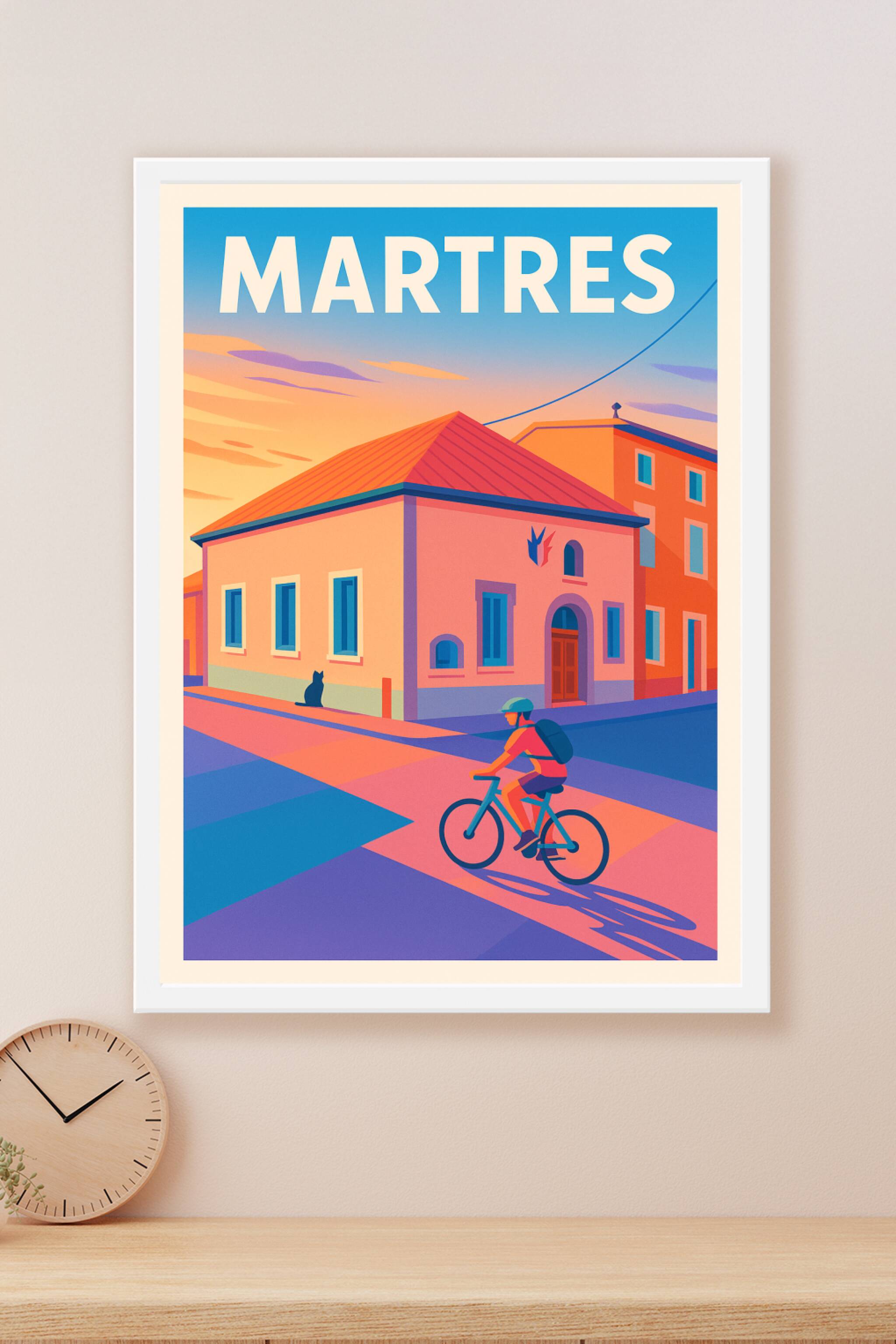 Affiche Martres — Un souffle de sérénité au coucher du soleil · poster d'art de Martres