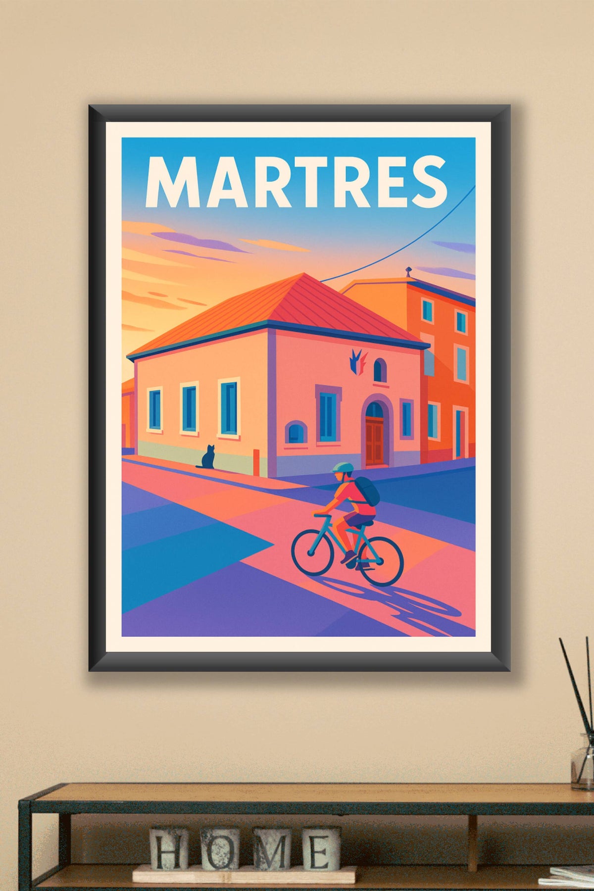 Affiche Martres — Un souffle de sérénité au coucher du soleil · poster d'art de Martres