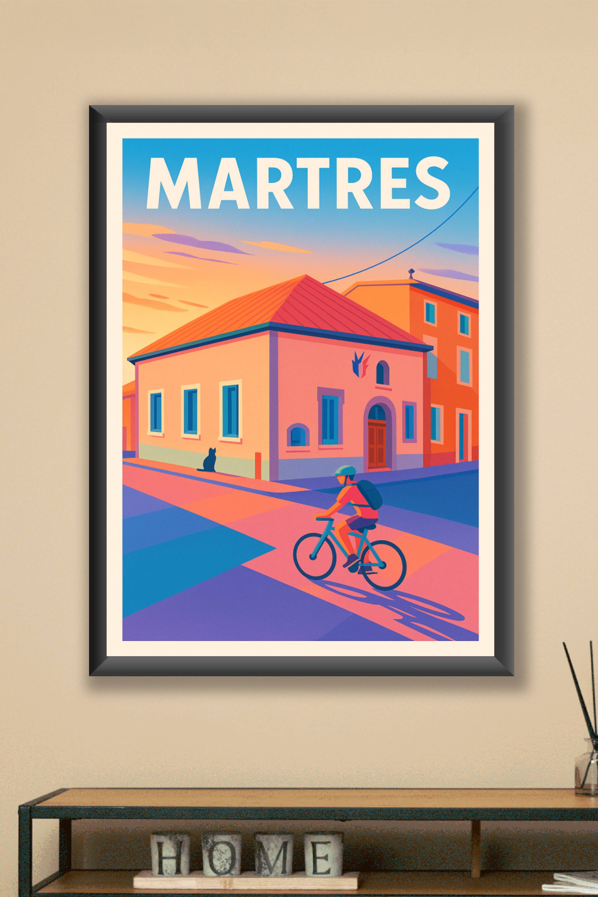 Affiche Martres — Un souffle de sérénité au coucher du soleil · poster d'art de Martres