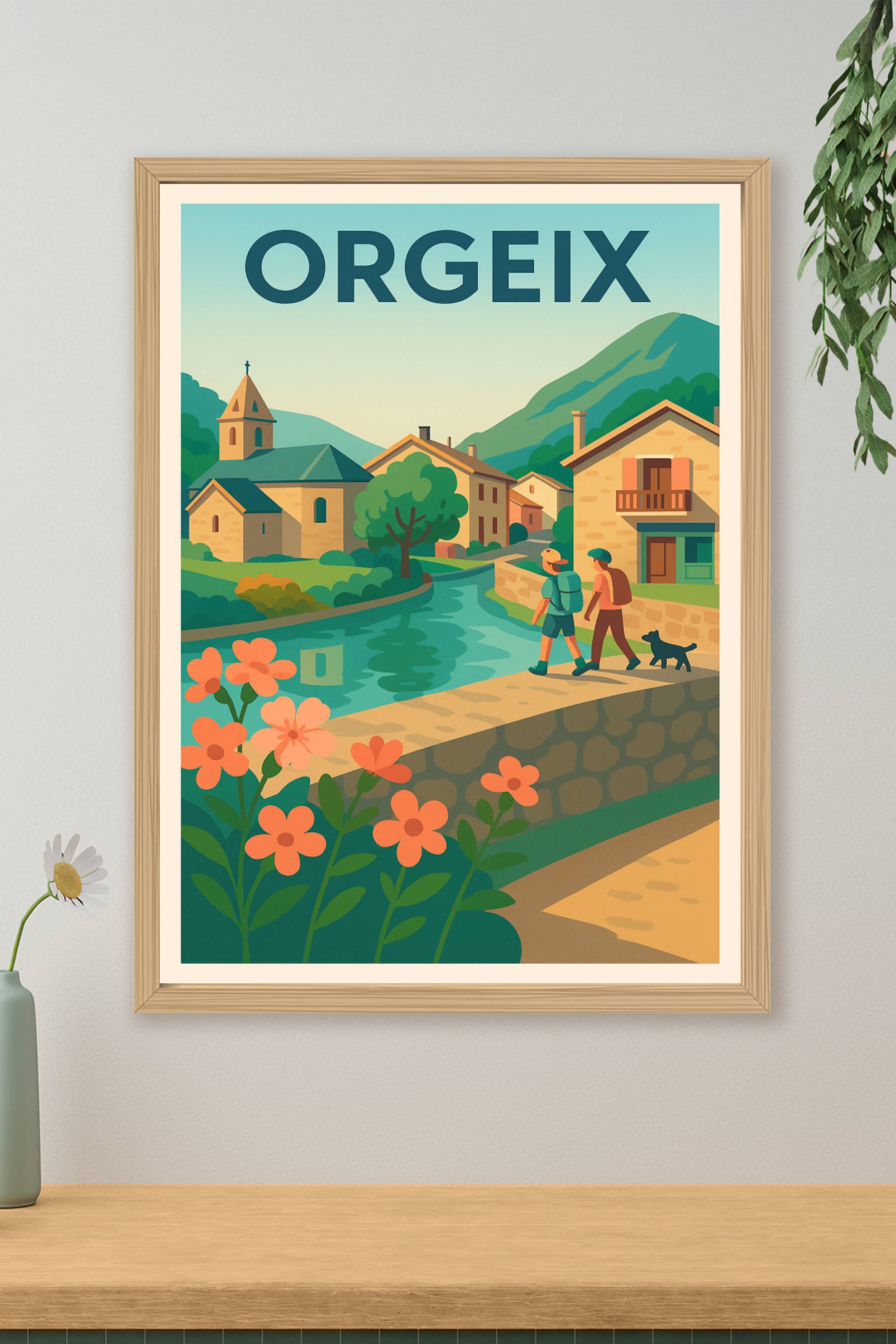 Affiche de Orgeix - Village paisible au cœur des montagnes
