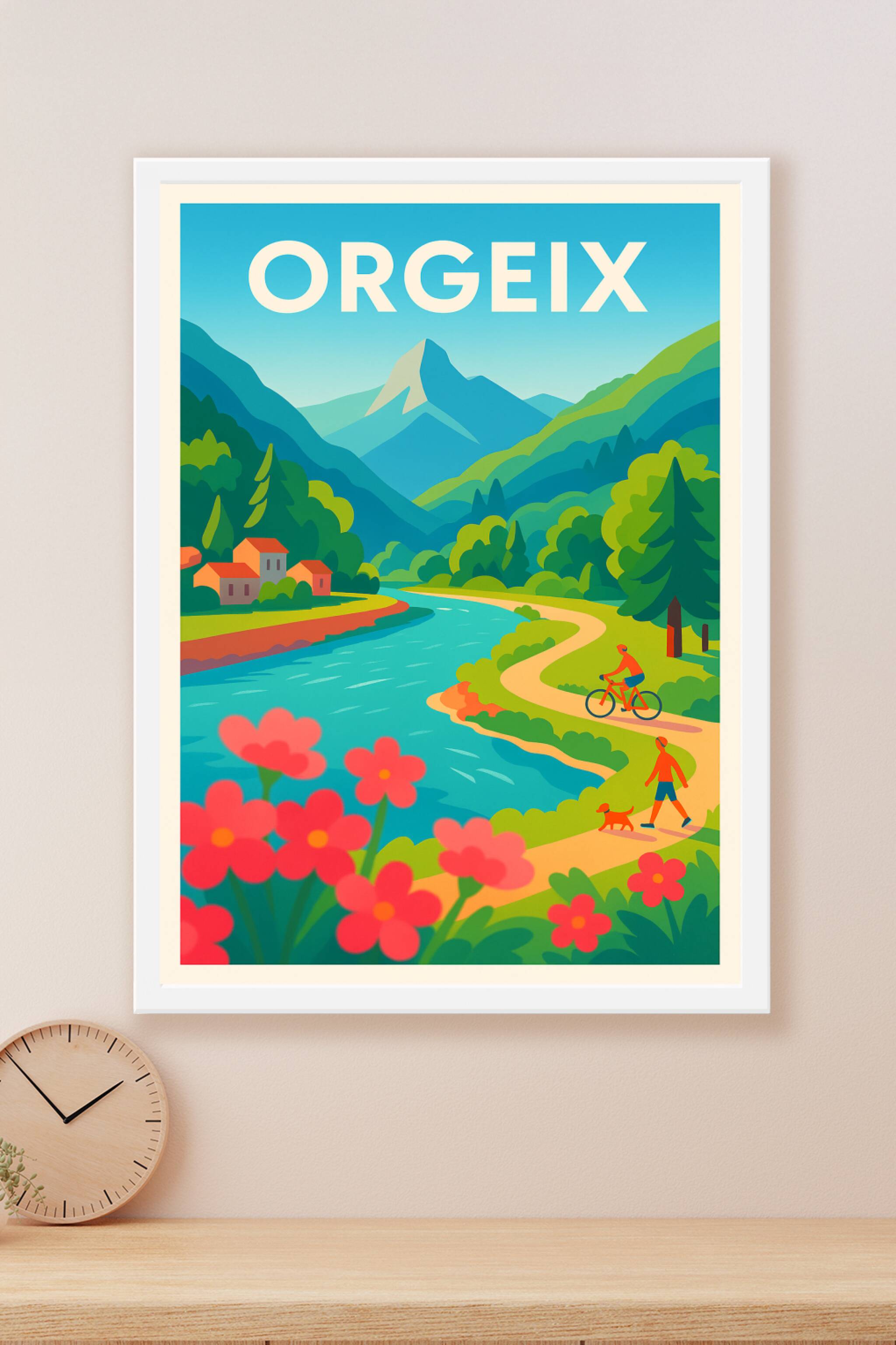 Affiche Orgeix — Évasion nature au cœur des montagnes · poster d'art de Orgeix