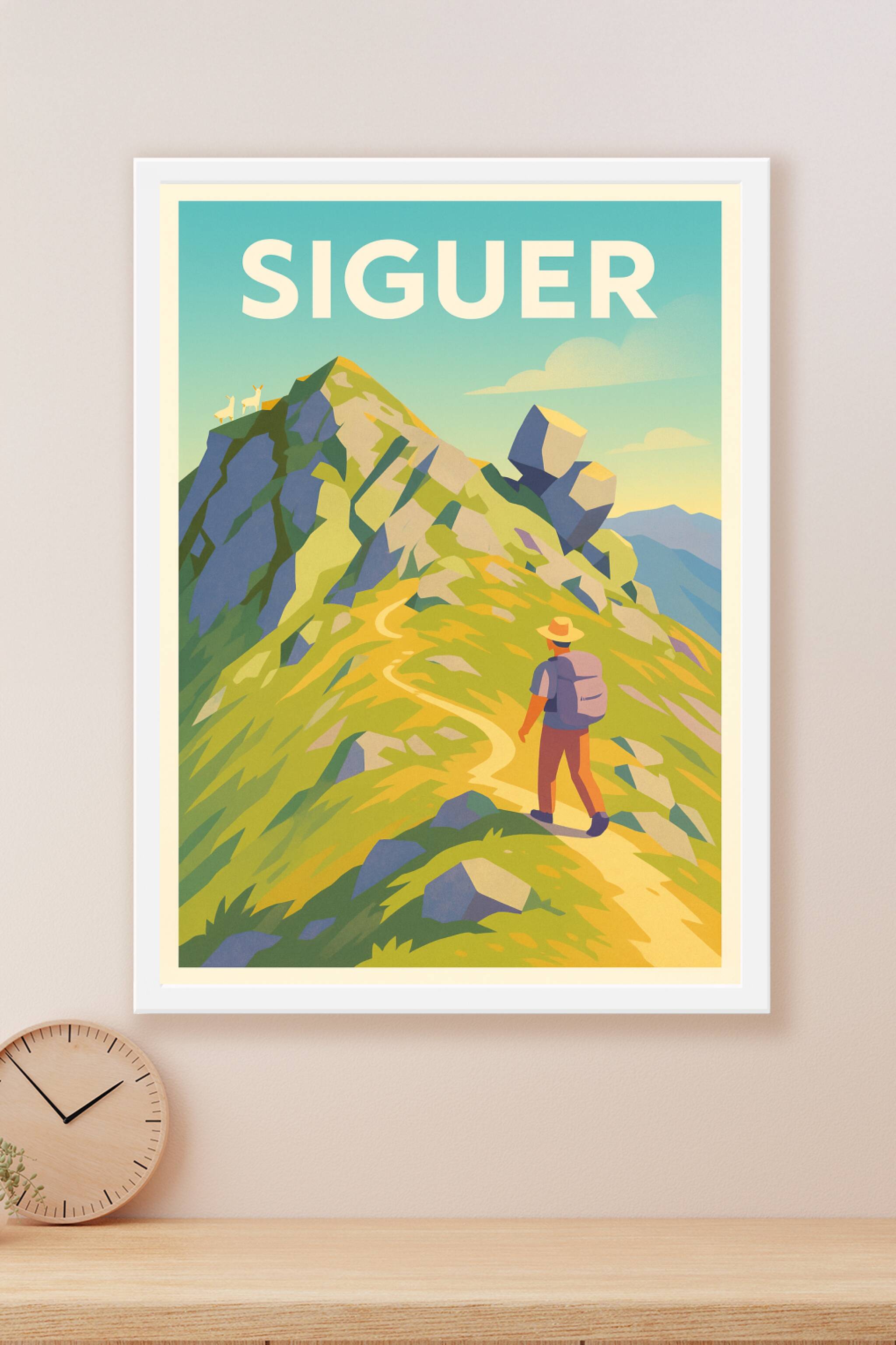 Affiche Siguer — Aventure et nature époustouflante · poster d'art de Siguer