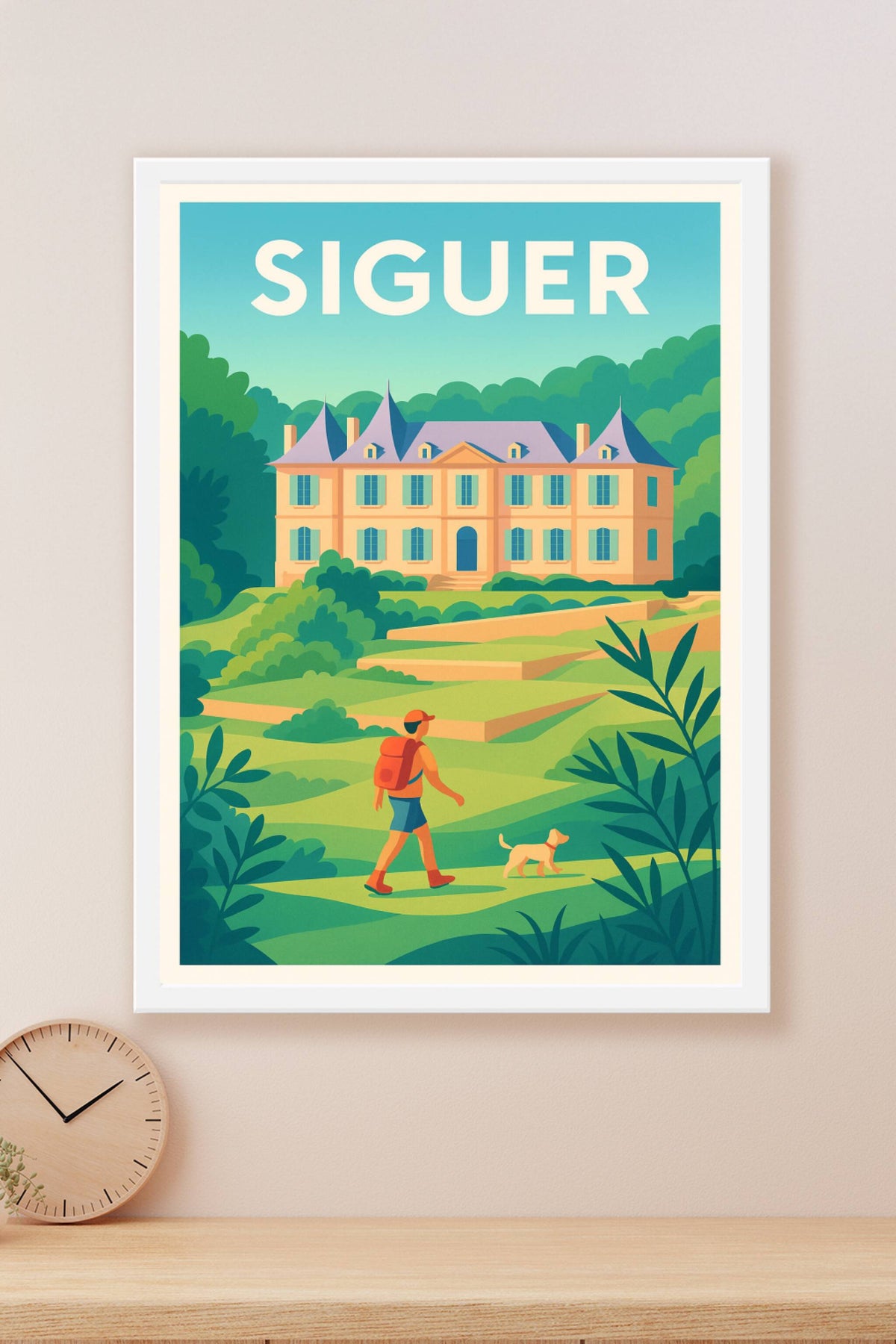 Affiche Siguer — Escapade bucolique au cœur de la nature · poster d'art de Siguer