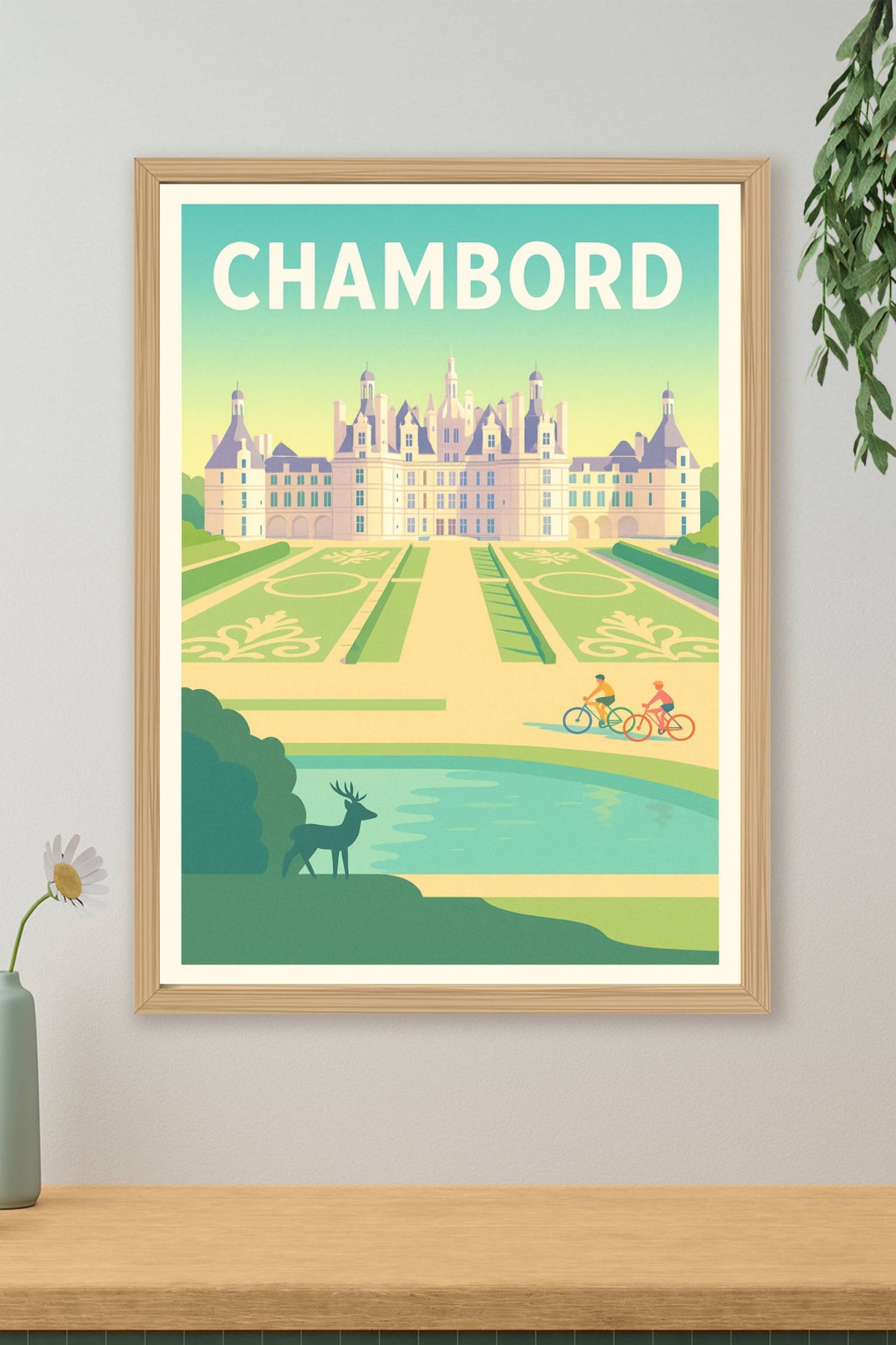 Affiche Chambord — La majesté de la Renaissance à portée de regard · poster d'art de Chambord
