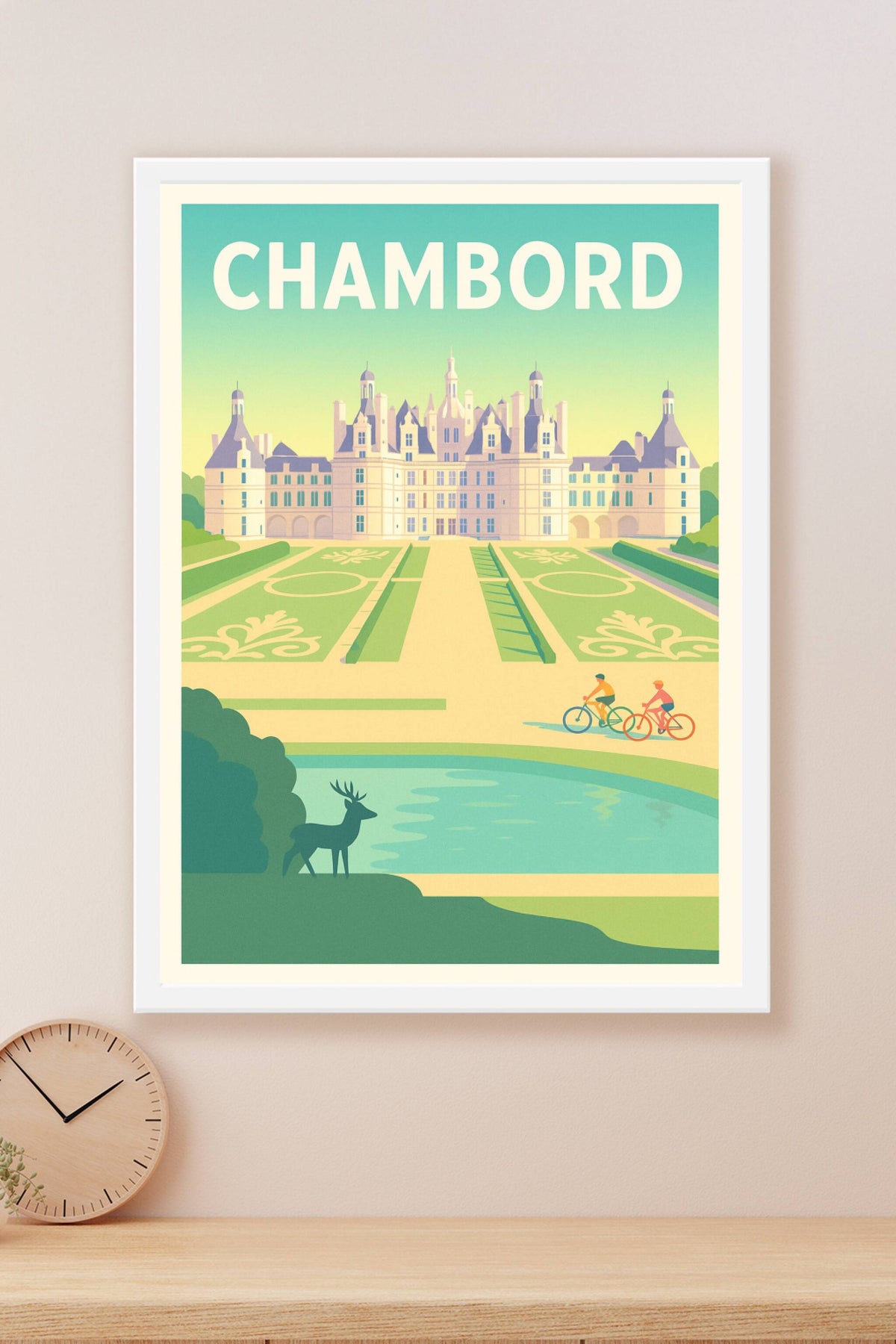 Affiche Chambord — La majesté de la Renaissance à portée de regard · poster d'art de Chambord