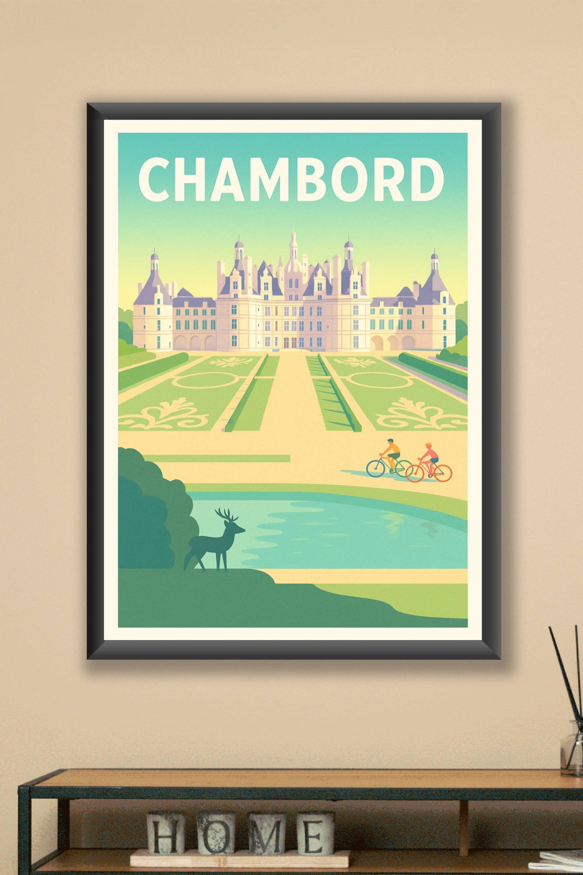 Affiche Chambord — La majesté de la Renaissance à portée de regard · poster d'art de Chambord