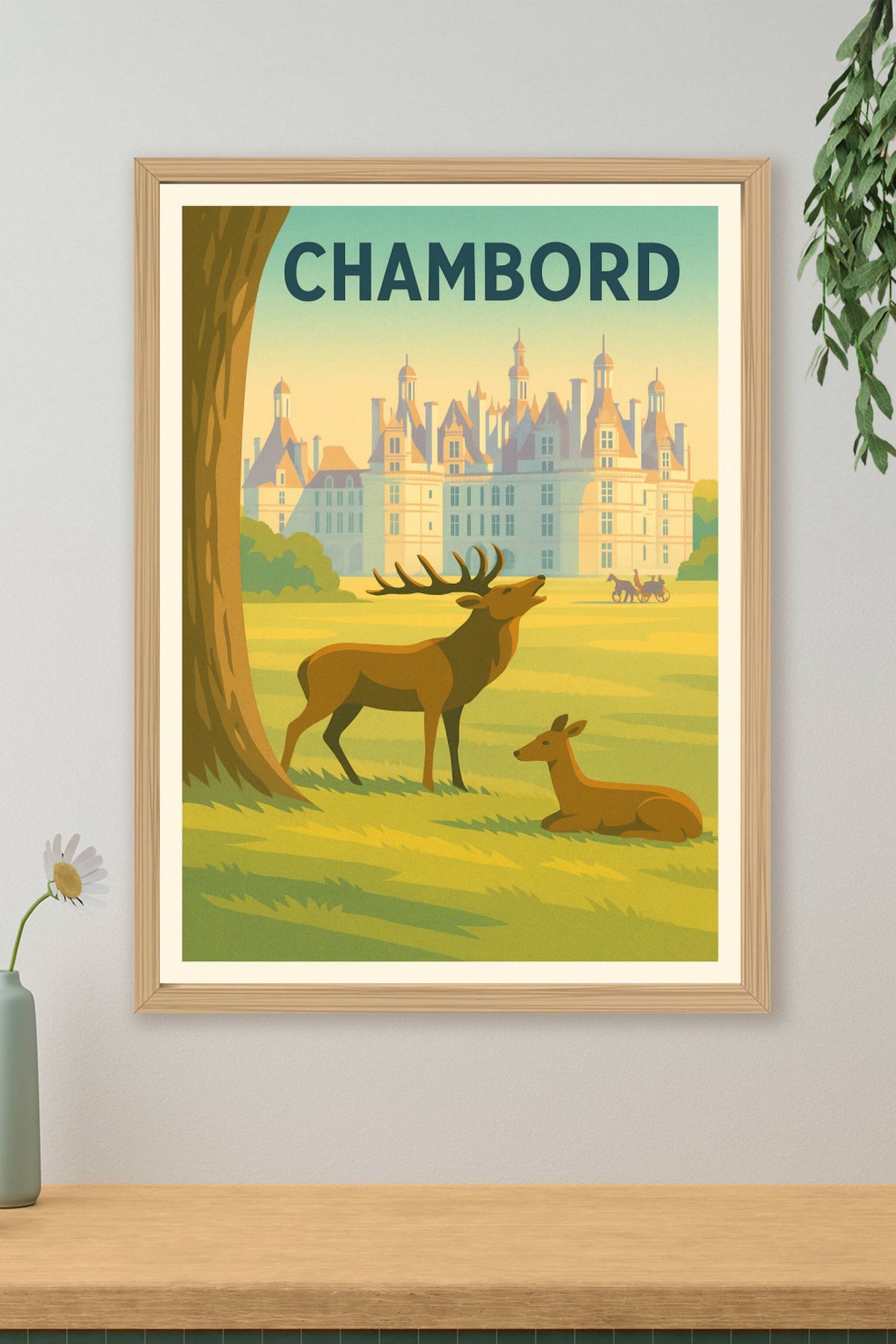 Affiche Chambord — L'élégance du domaine royal · poster d'art de Chambord