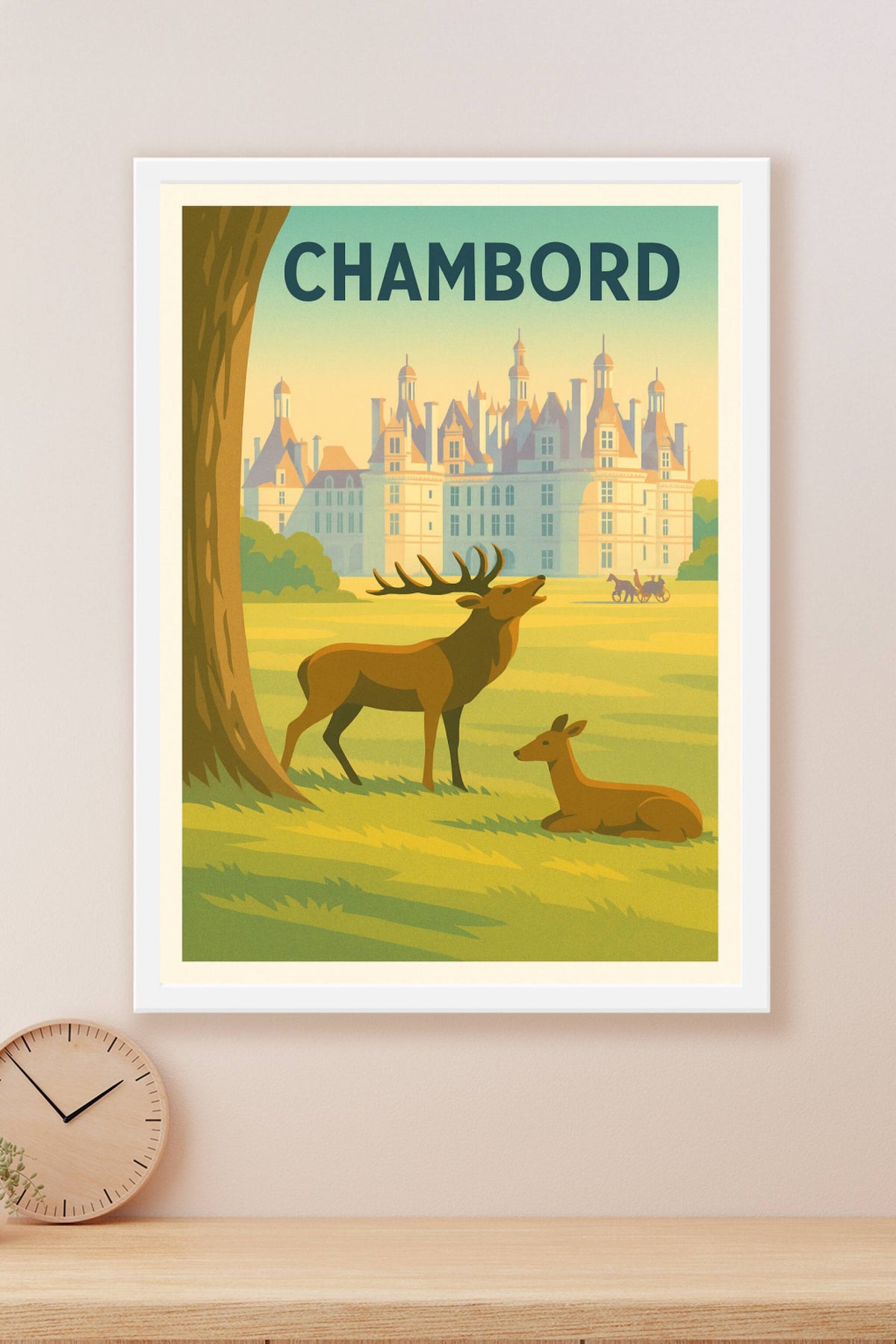 Affiche Chambord — L'élégance du domaine royal · poster d'art de Chambord