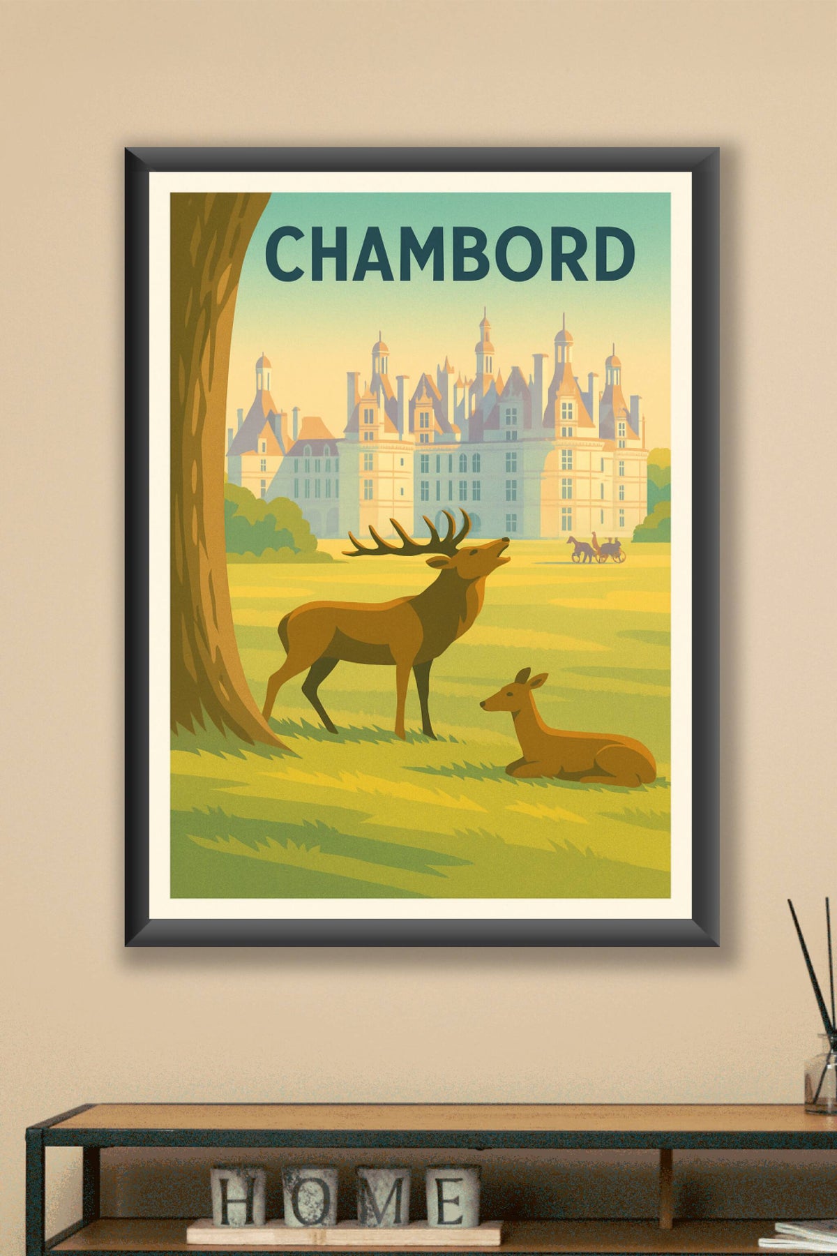 Affiche Chambord — L'élégance du domaine royal · poster d'art de Chambord