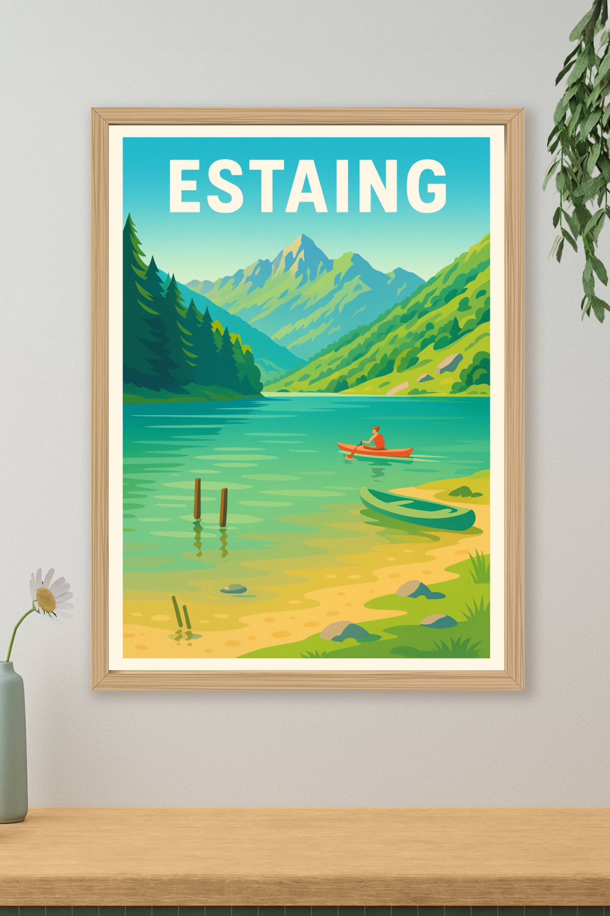 Affiche de Estaing - Évasion nature au fil de l'eau
