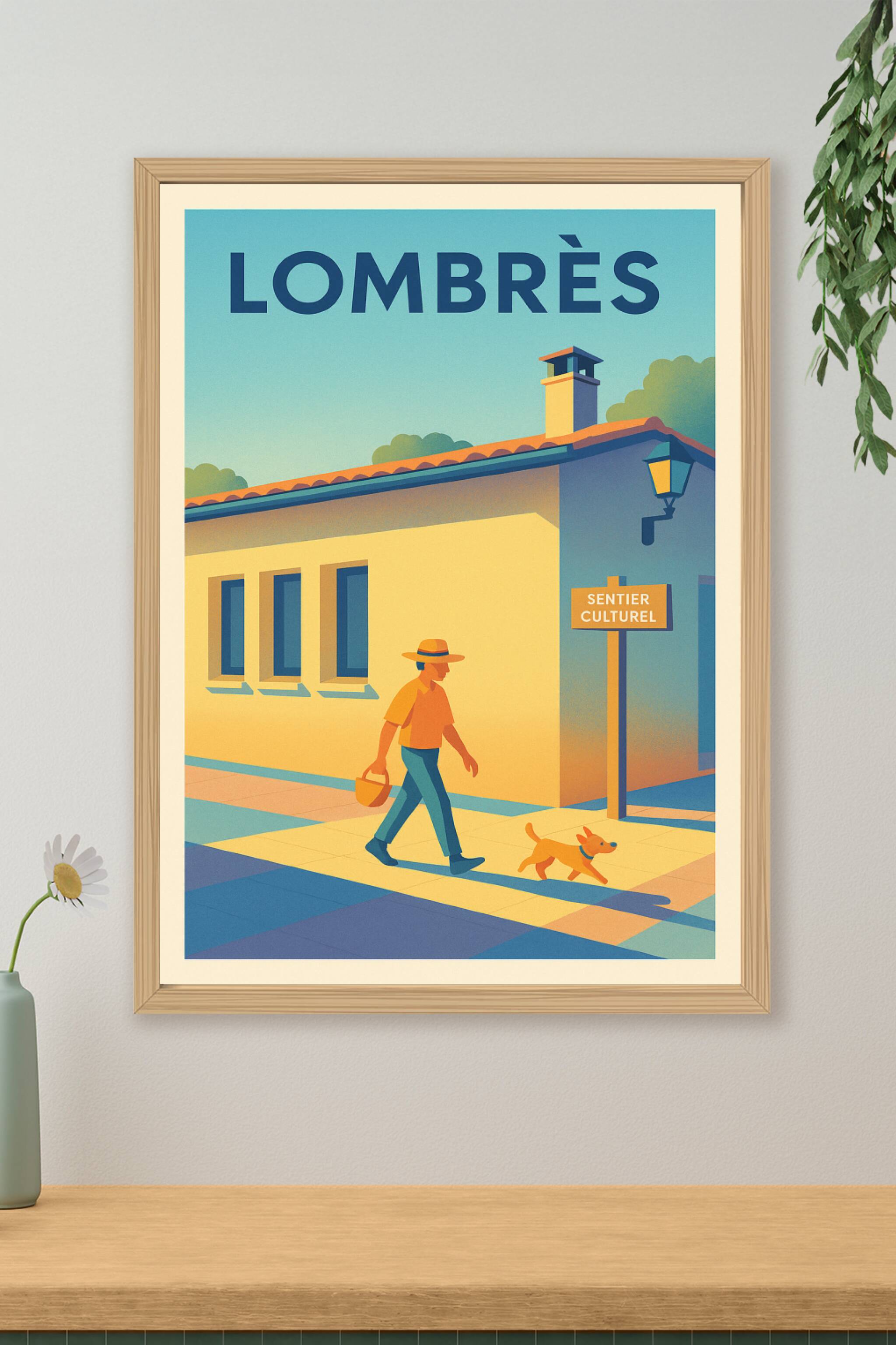 Affiche de Lombrès - Promenade au Sentier Culturel