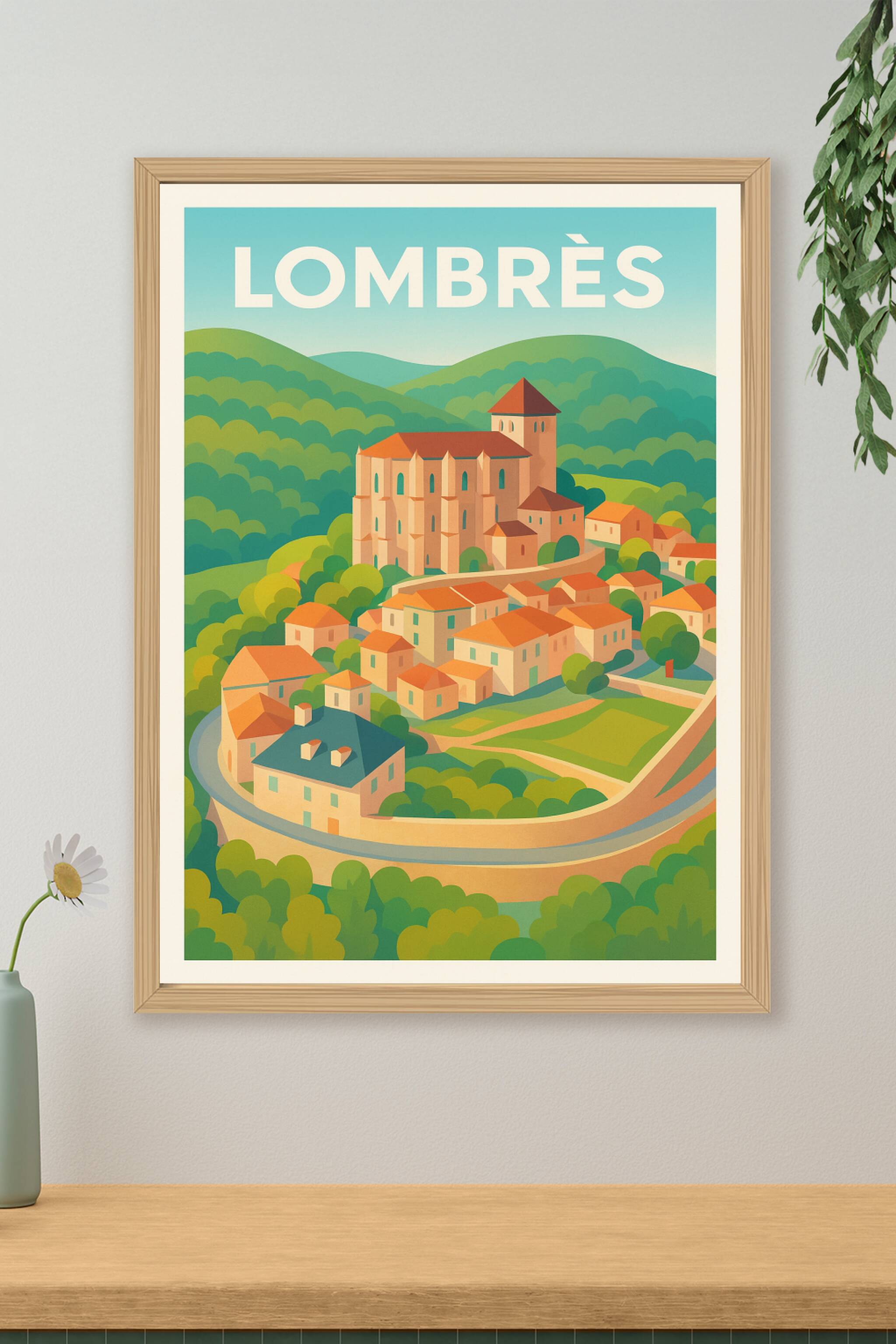 Affiche de Lombrès - Charme pittoresque au cœur de la nature