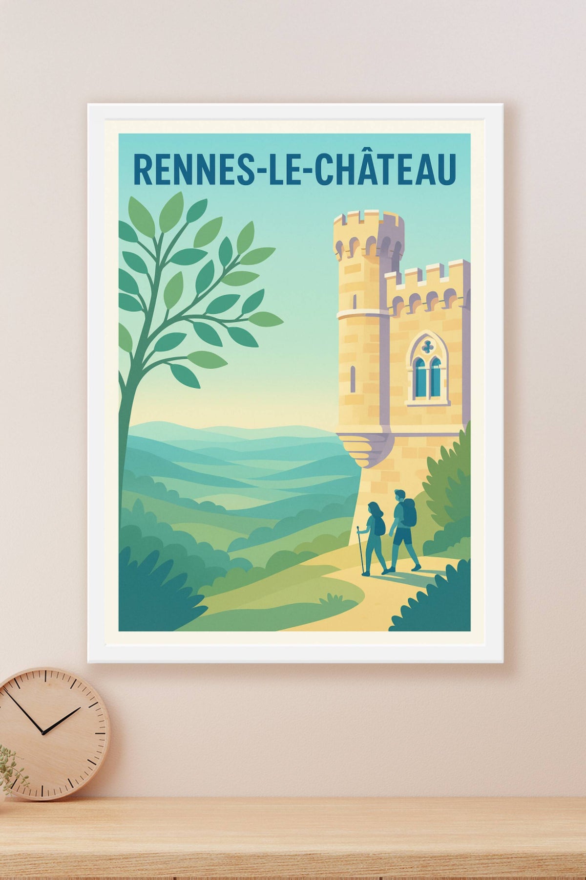 Affiche Rennes-le-Château — Évasion et mystère au cœur de l'Aude · poster d'art de Rennes-le-Château