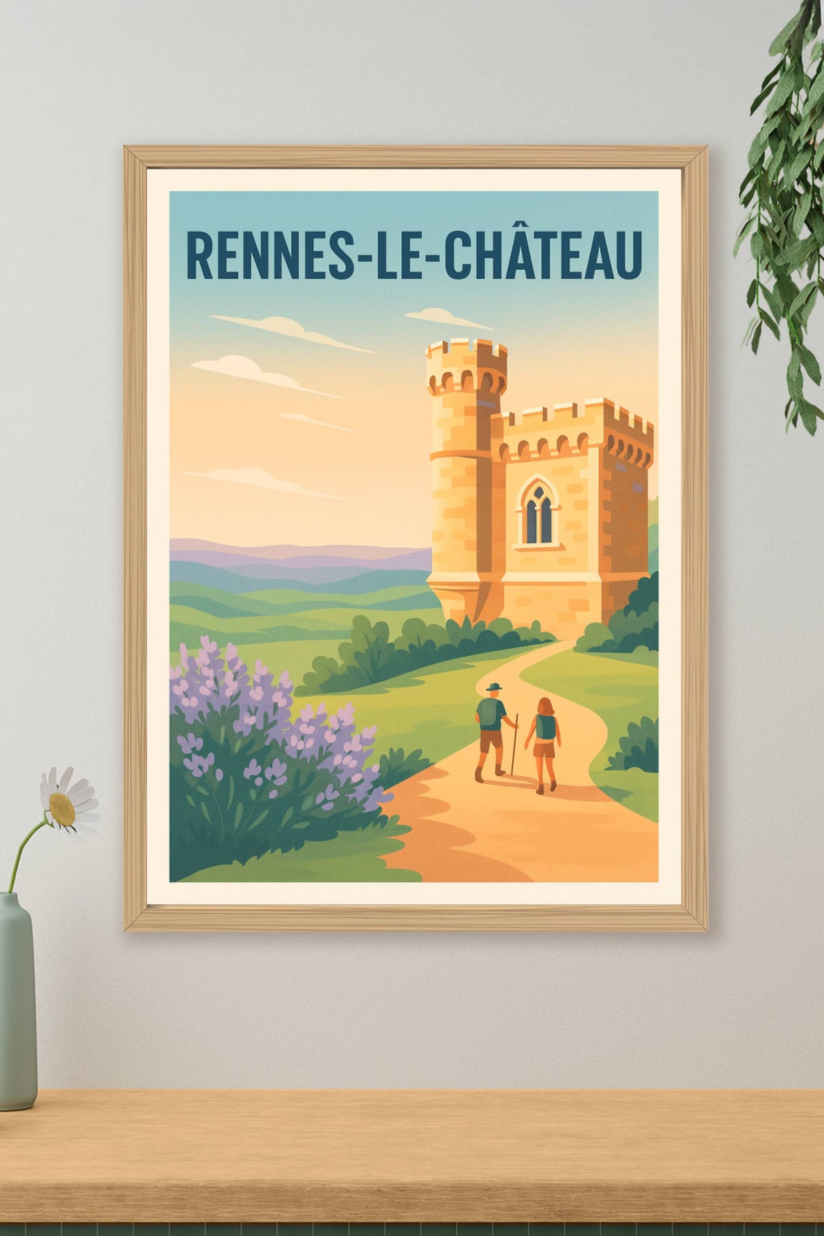 Affiche Rennes-le-Château — Évasion au cœur du mystère · poster d'art de Rennes-le-Château