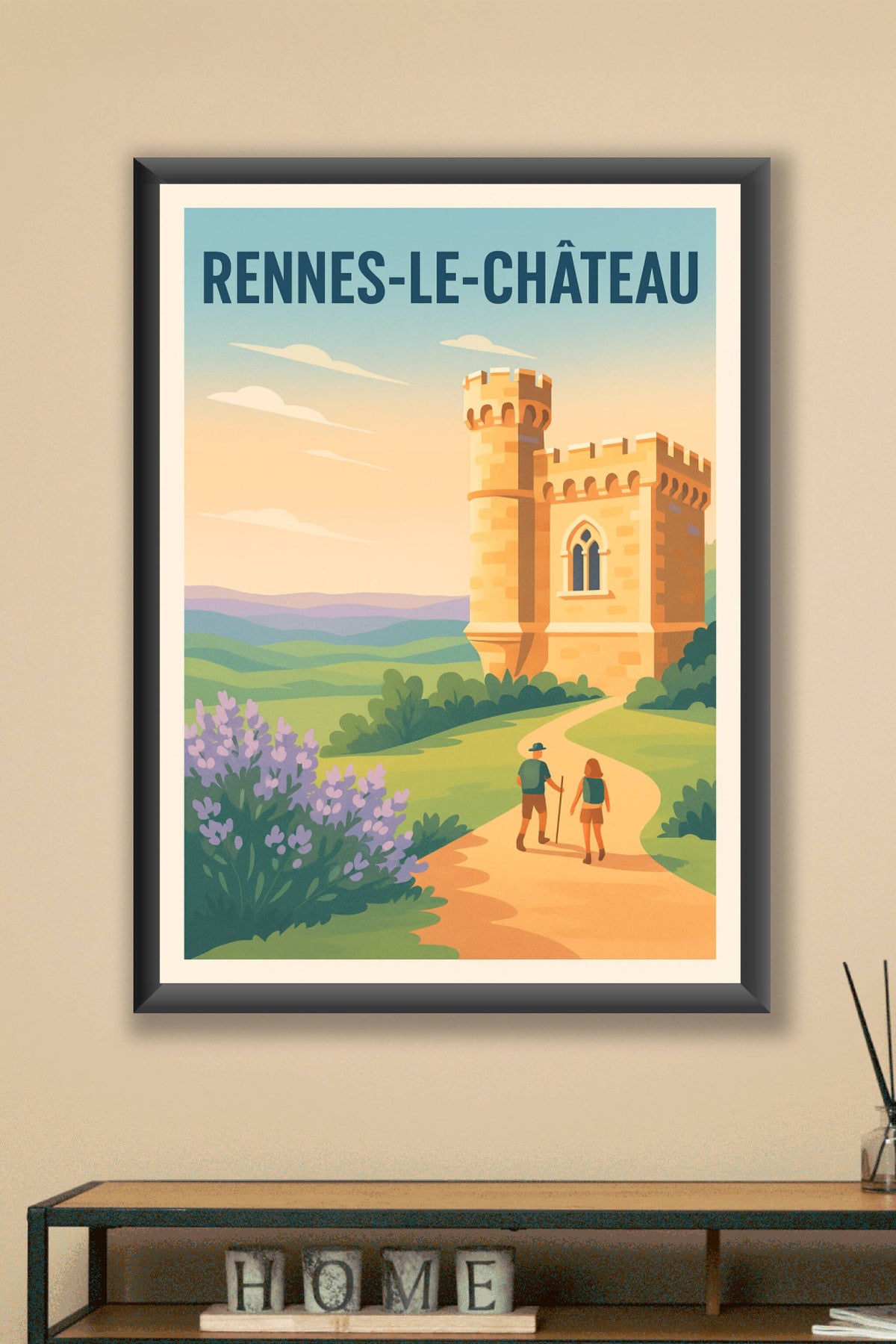 Affiche Rennes-le-Château — Évasion au cœur du mystère · poster d'art de Rennes-le-Château