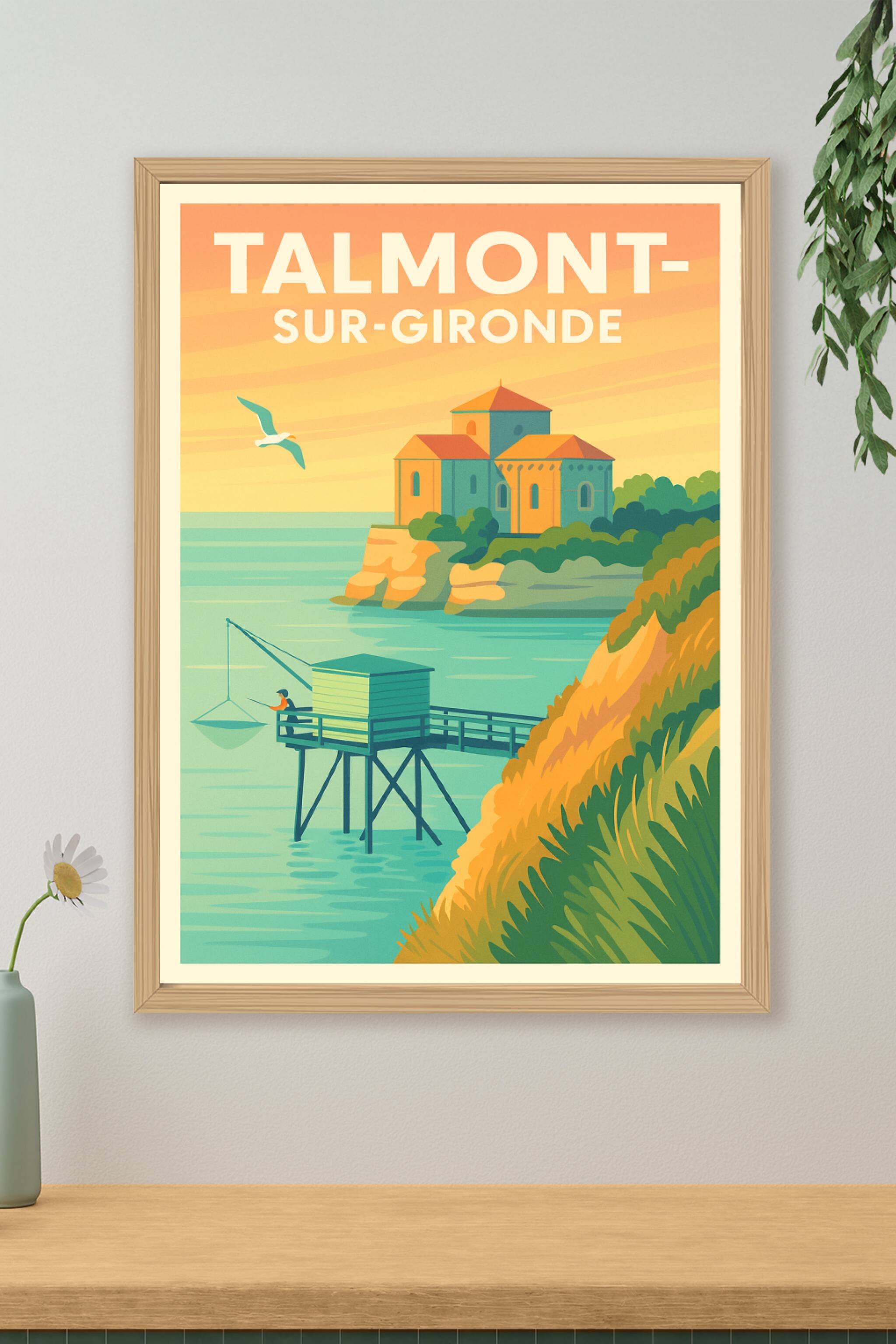 Affiche de Talmont-sur-Gironde - Charme intemporel sur l'estuaire