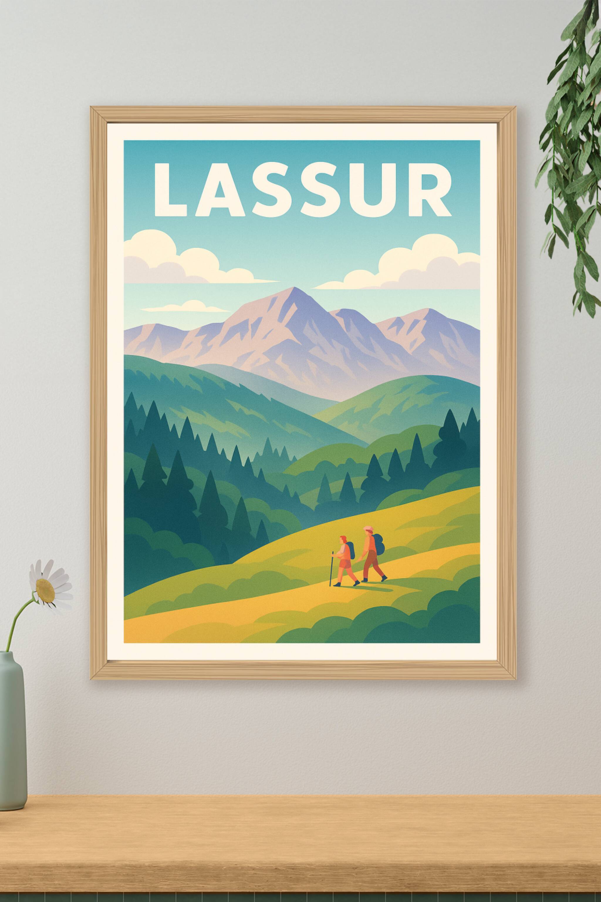 Affiche de Lassur - Évasion nature au cœur des montagnes