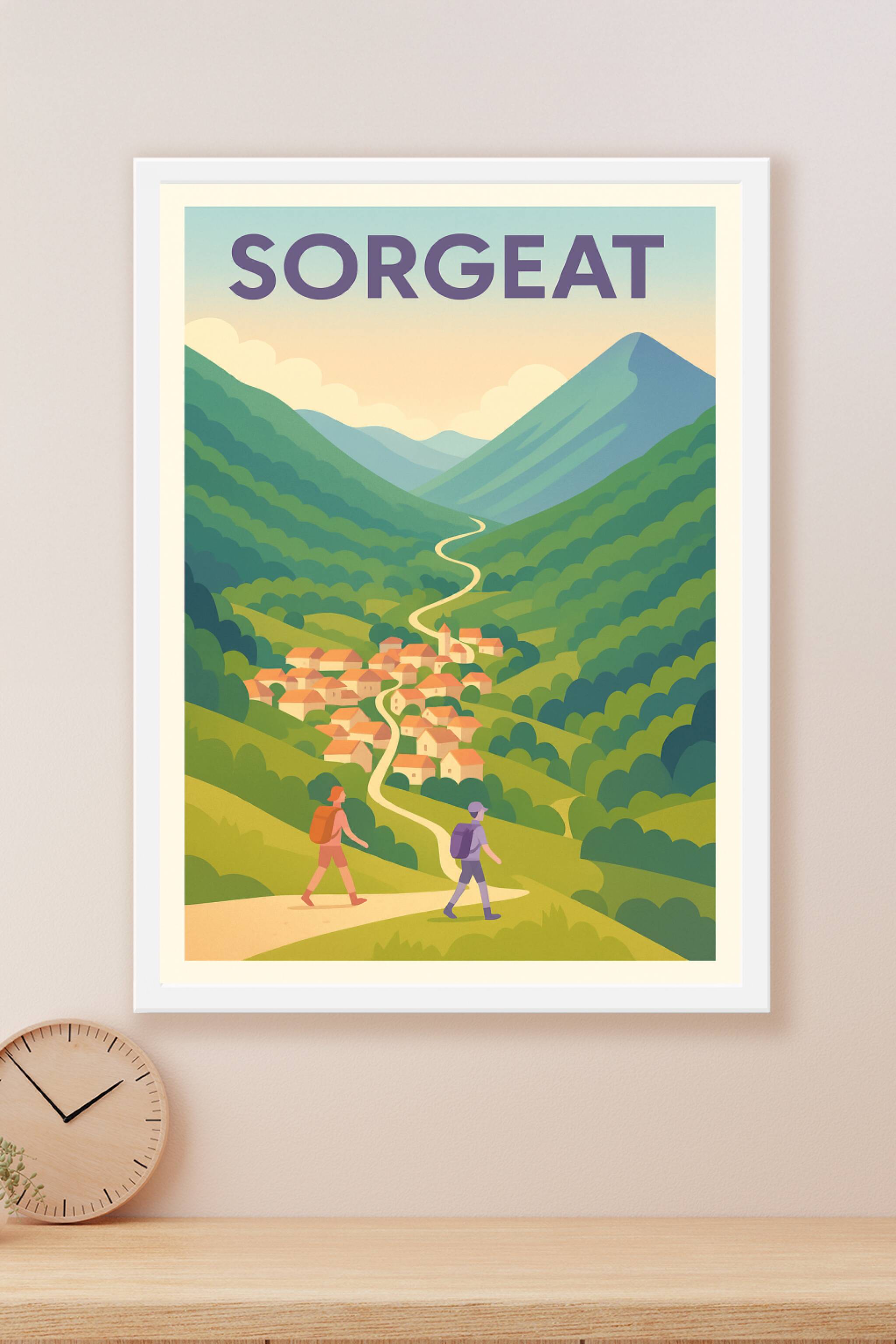 Affiche Sorgeat — Évasion en pleine nature · poster d'art de Sorgeat