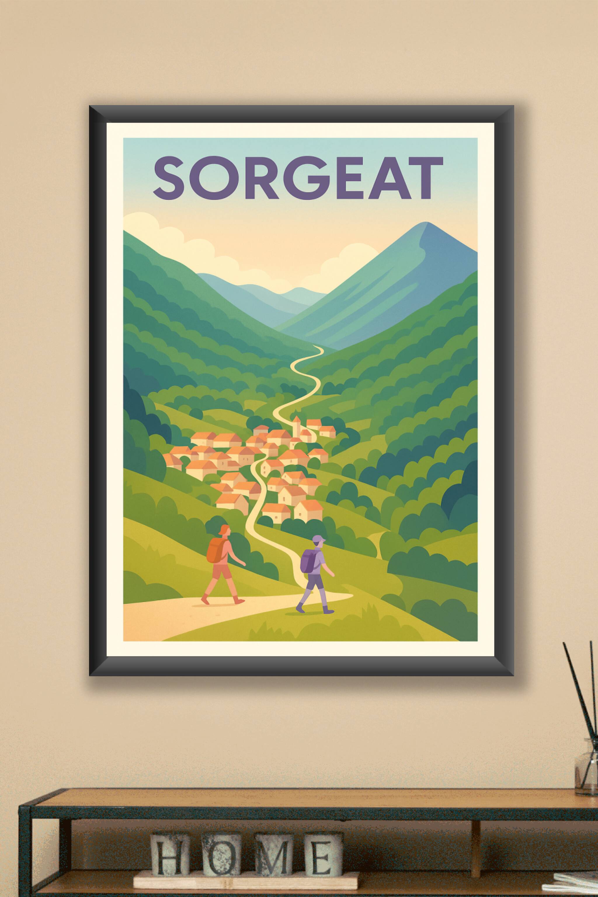Affiche Sorgeat — Évasion en pleine nature · poster d'art de Sorgeat